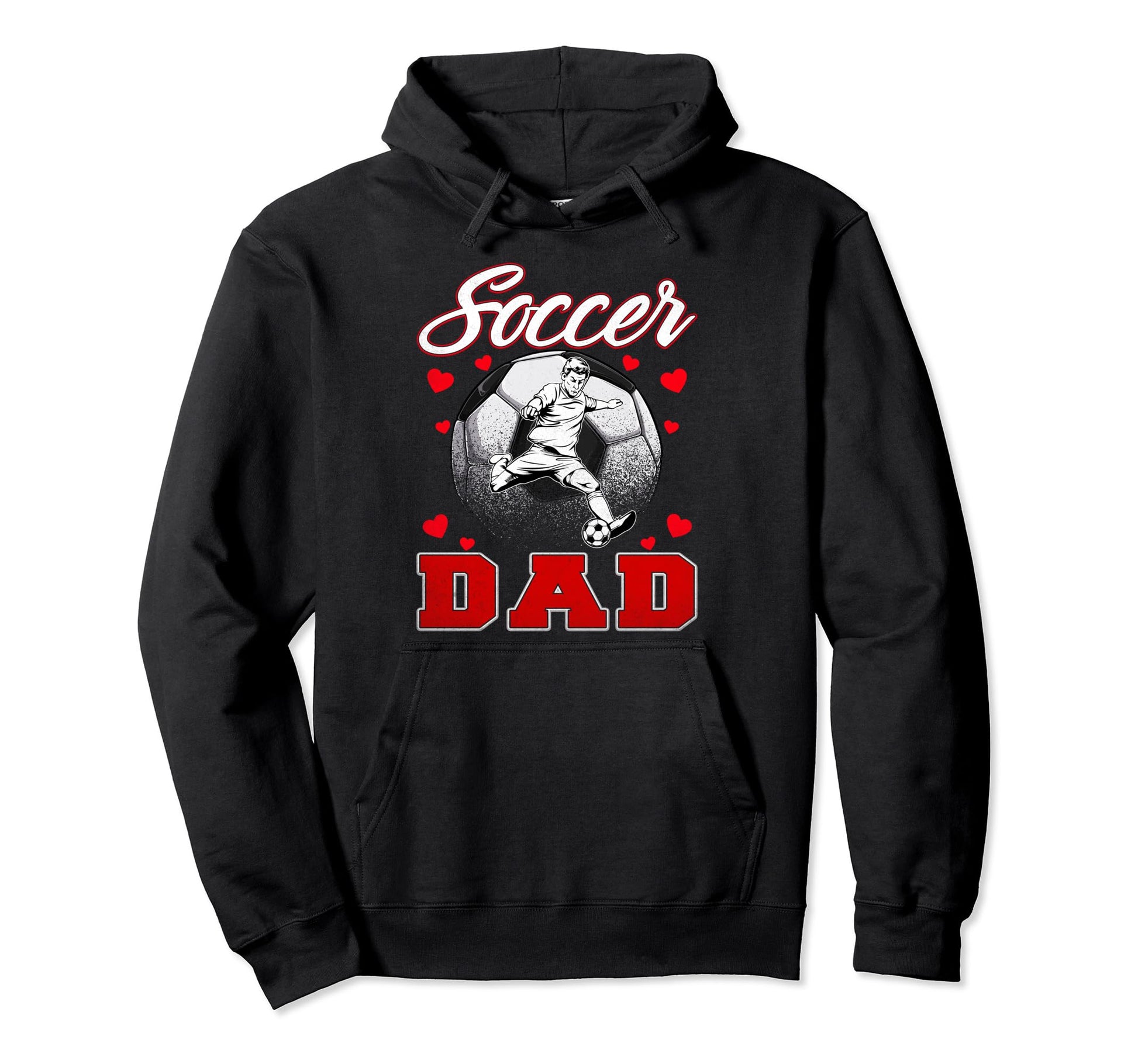 Soccer Dad Family Matching Team Hoodie - Custom Art Print for Adults - T-Shirt, Sweatshirt, Hoodie