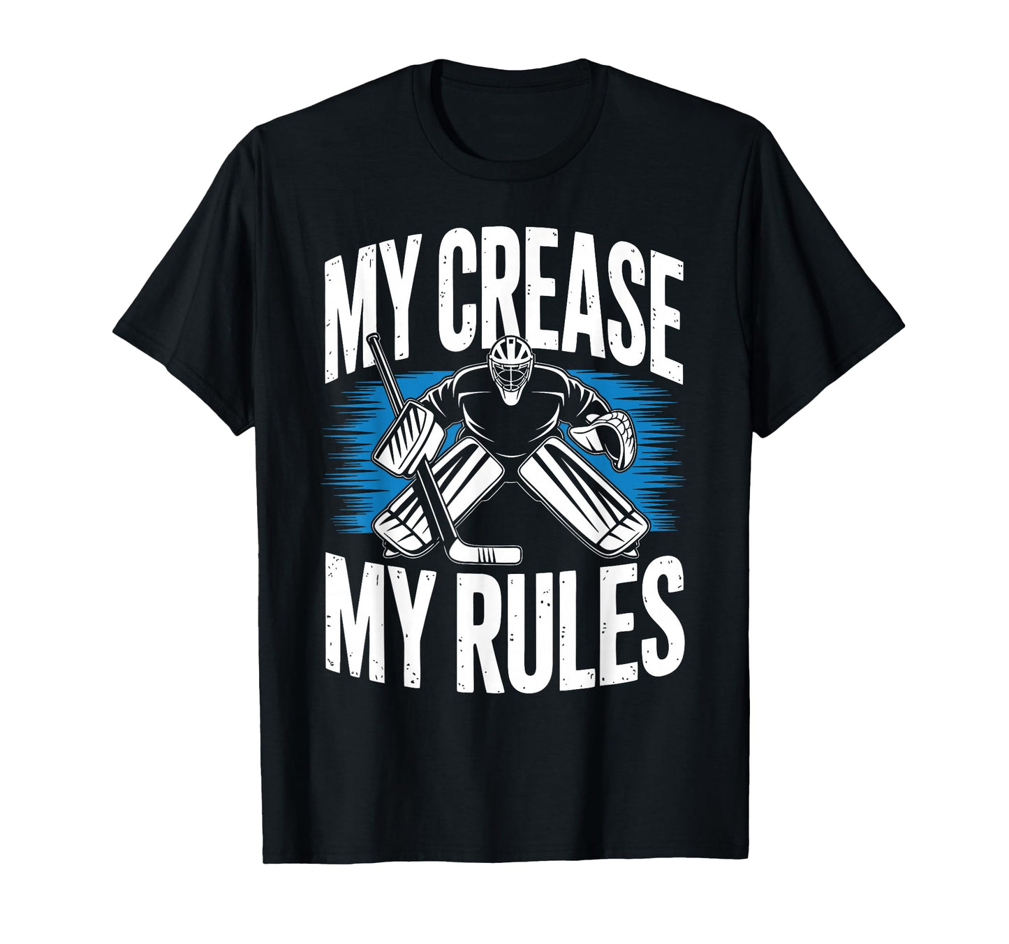 Ice Hockey Goalkeeper Crease Goalie T-Shirt - Minimalist Print for Adults - T-Shirt, Sweatshirt, Hoodie