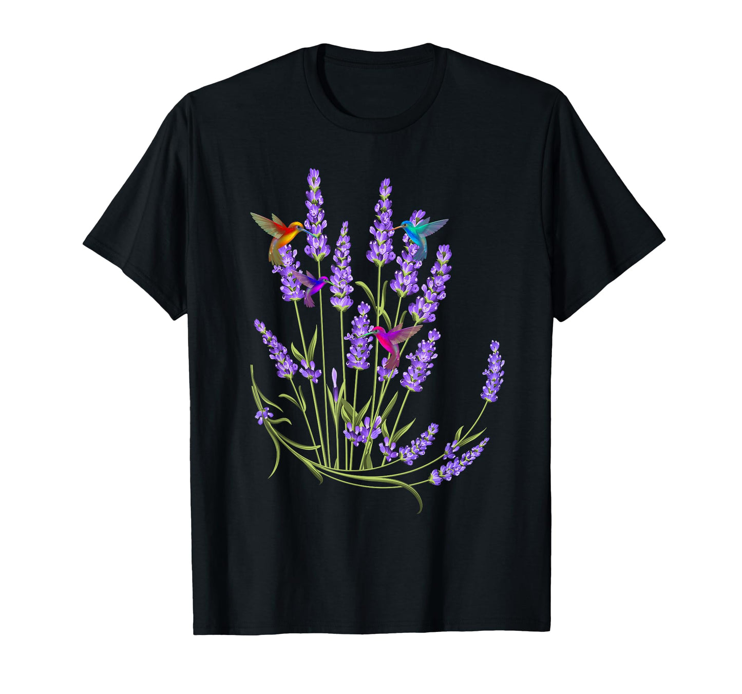 Hummingbird Playing Flowers Funny T-Shirt - Graphic Print for Adults - T-Shirt, Sweatshirt, Hoodie