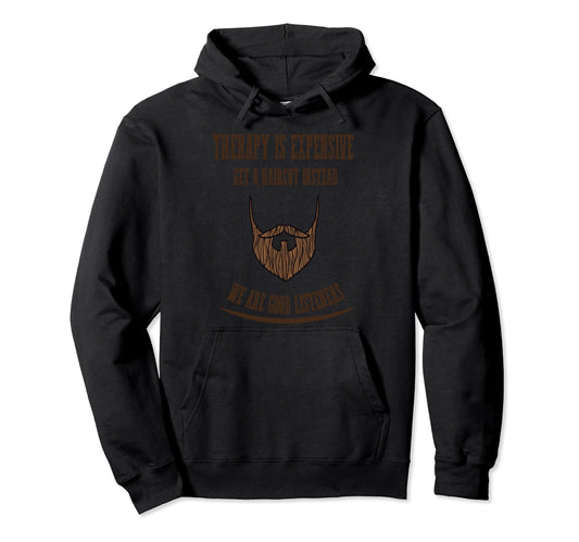 Barber Gift Husband Dad Barber Hair Hoodie - Minimalist Print for Adults - T-Shirt, Sweatshirt, Hoodie
