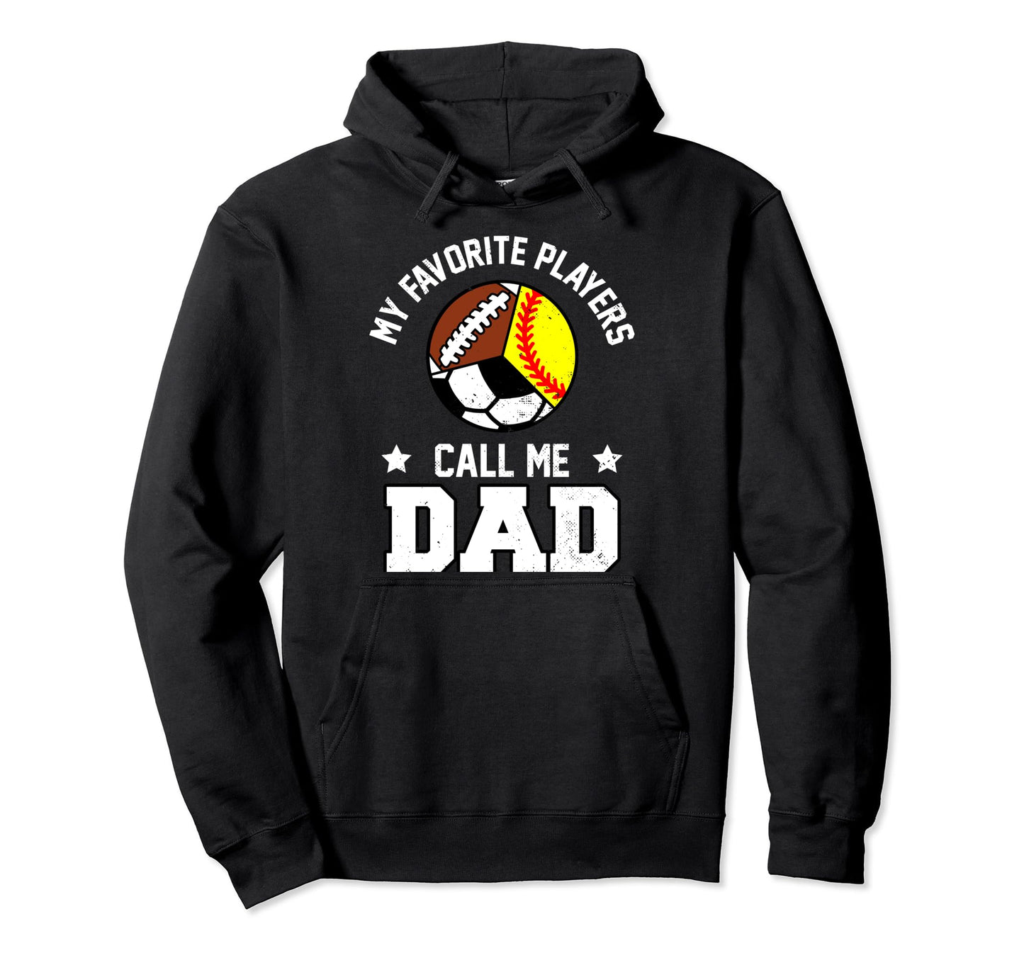 My Favorites Softball Soccer Football Hoodie - Trendy Graphic Men Women - T-Shirt, Sweatshirt, Hoodie