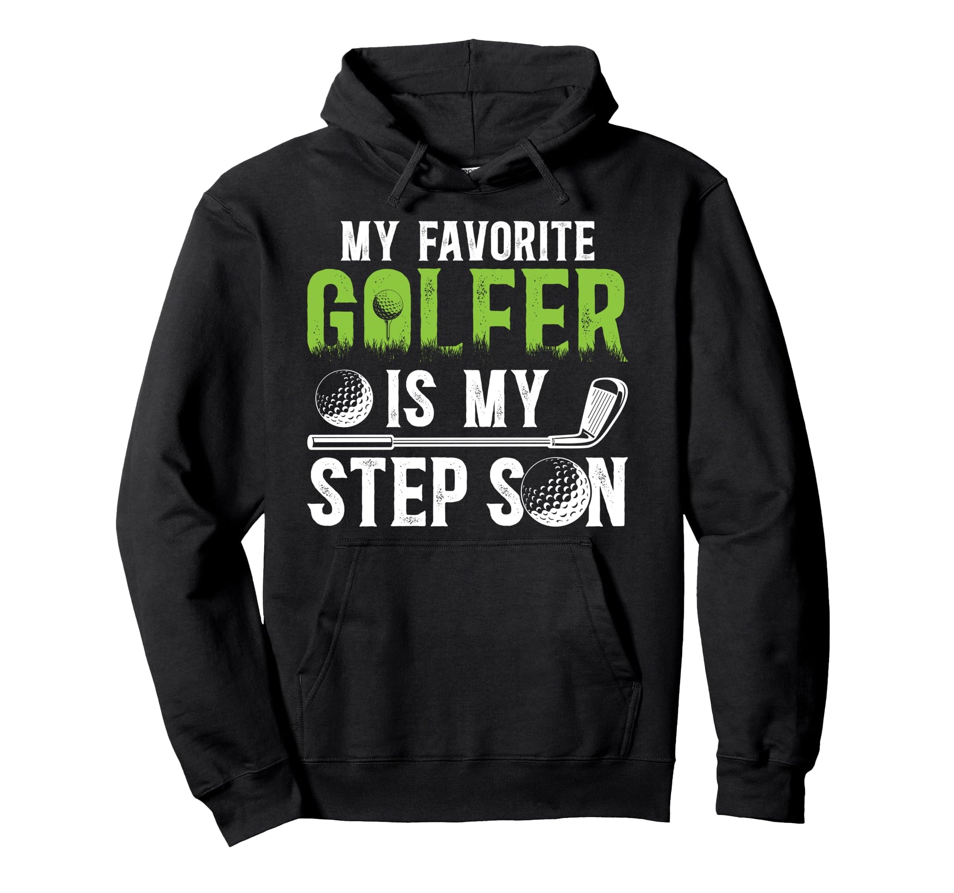 Proud Golf Step Dad Golf Player Hoodie - Custom Art Print for Adults - T-Shirt, Sweatshirt, Hoodie