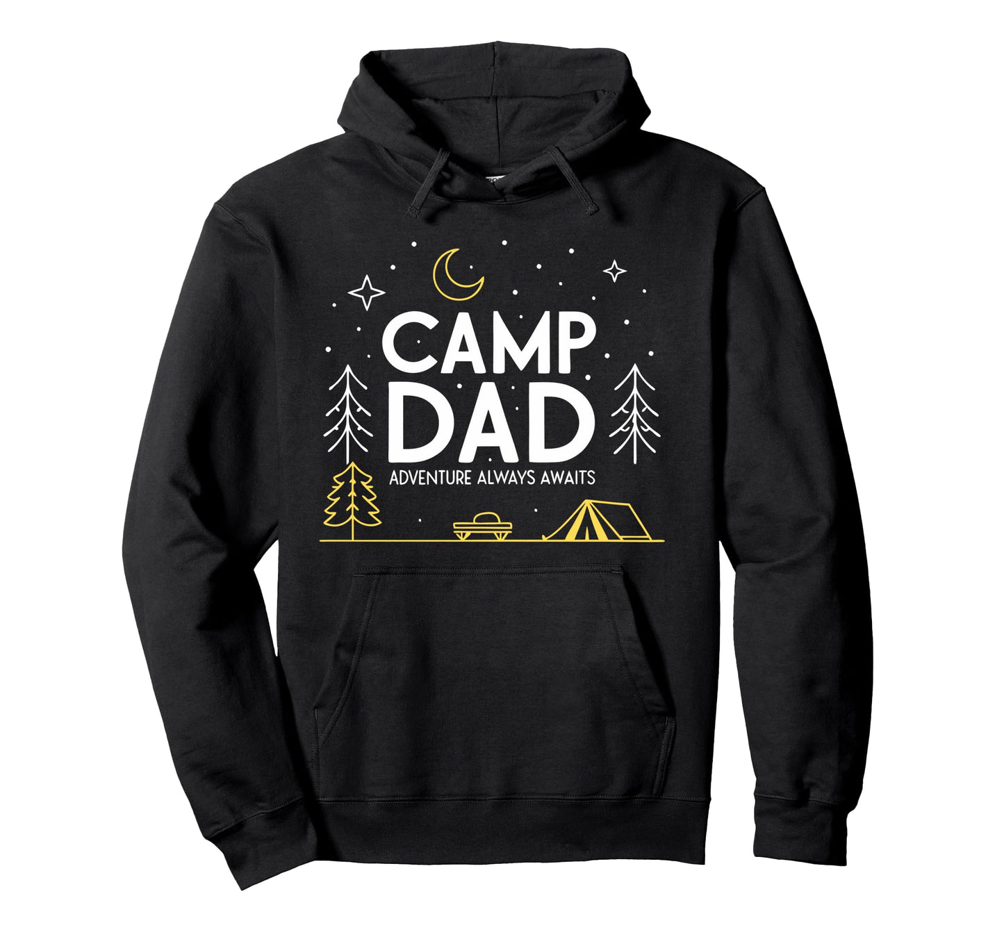 Camping Fathers Day Camp Dad Adventure Hoodie - Custom Art Print Men Women - T-Shirt, Sweatshirt, Hoodie