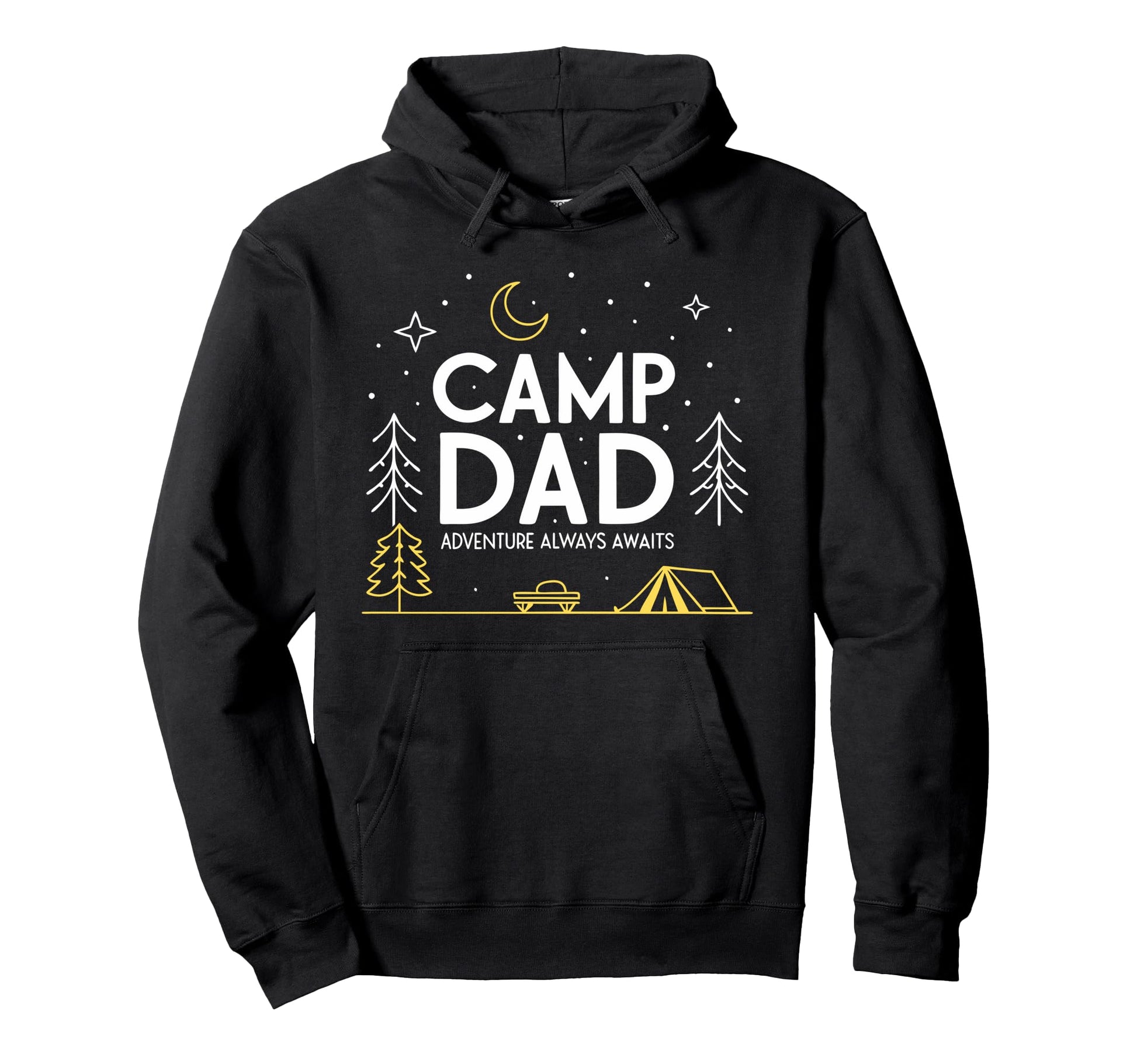 Camping Fathers Day Camp Dad Adventure Hoodie - Custom Art Print Men Women - T-Shirt, Sweatshirt, Hoodie