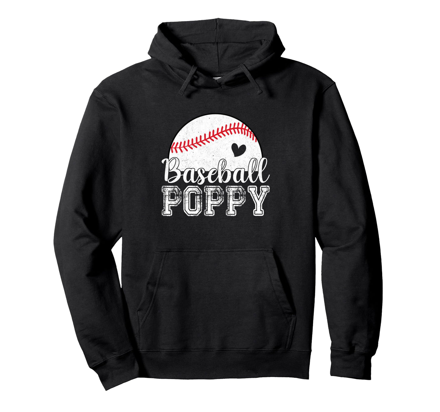 Baseball Poppy Gifts Fathers Day Hoodie - Minimalist Print Men Women - T-Shirt, Sweatshirt, Hoodie