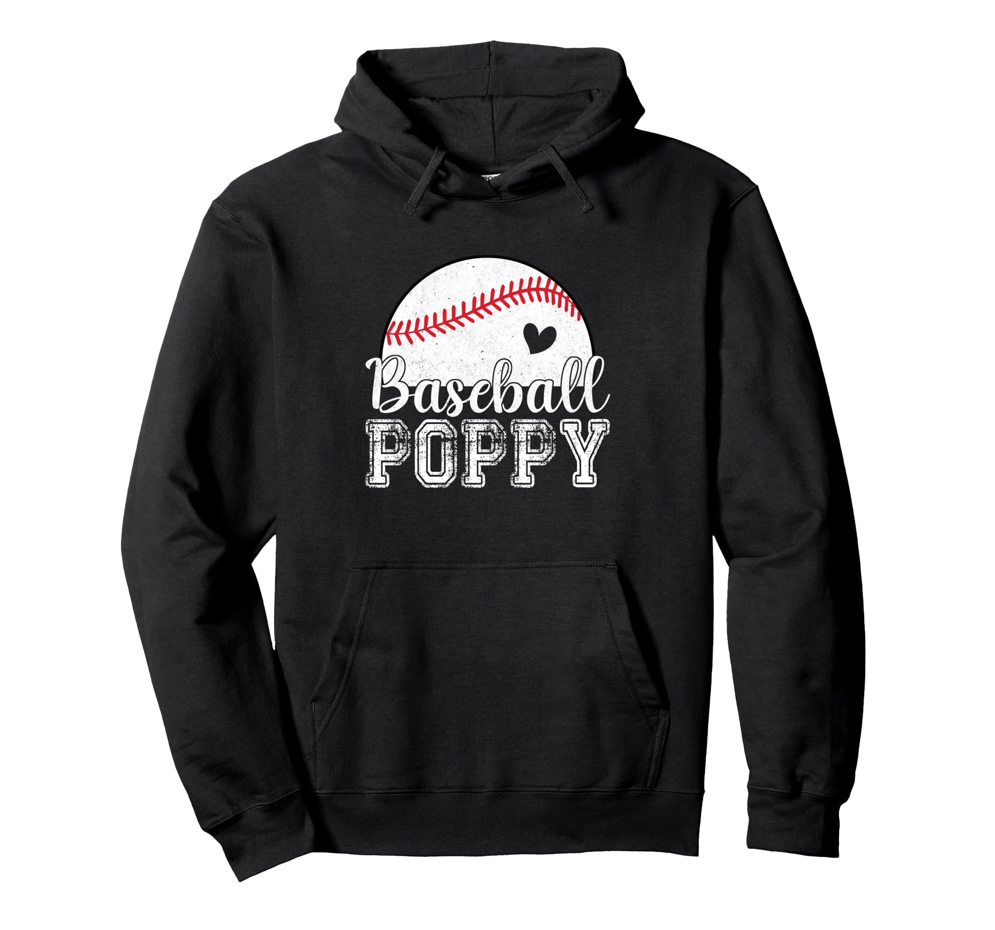 Baseball Poppy Gifts Fathers Day Hoodie - Minimalist Print Men Women - T-Shirt, Sweatshirt, Hoodie