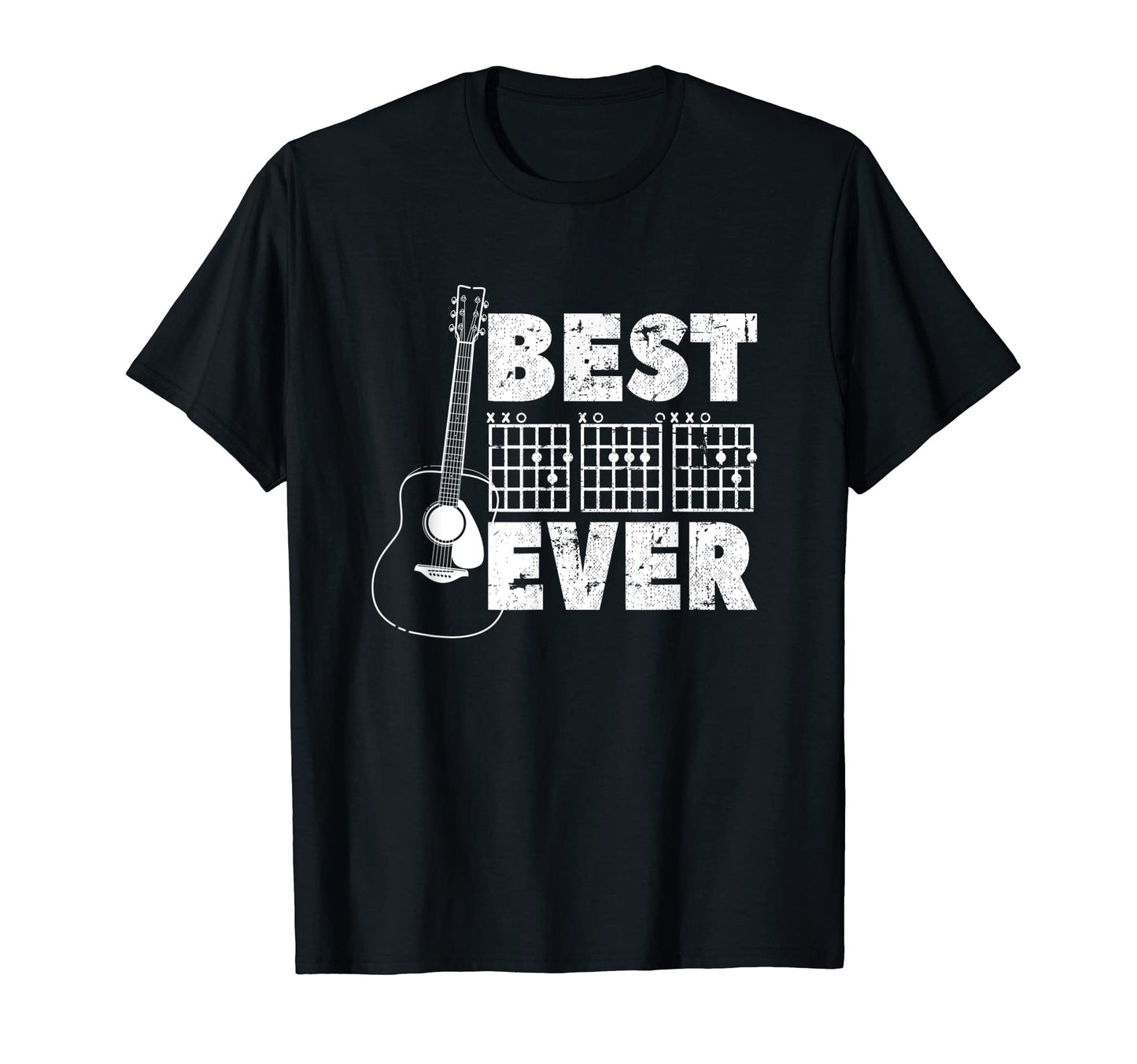 Mens Best Dad Ever Guitar Chord Dad T-Shirt - Minimalist Print Unisex - T-Shirt, Sweatshirt, Hoodie