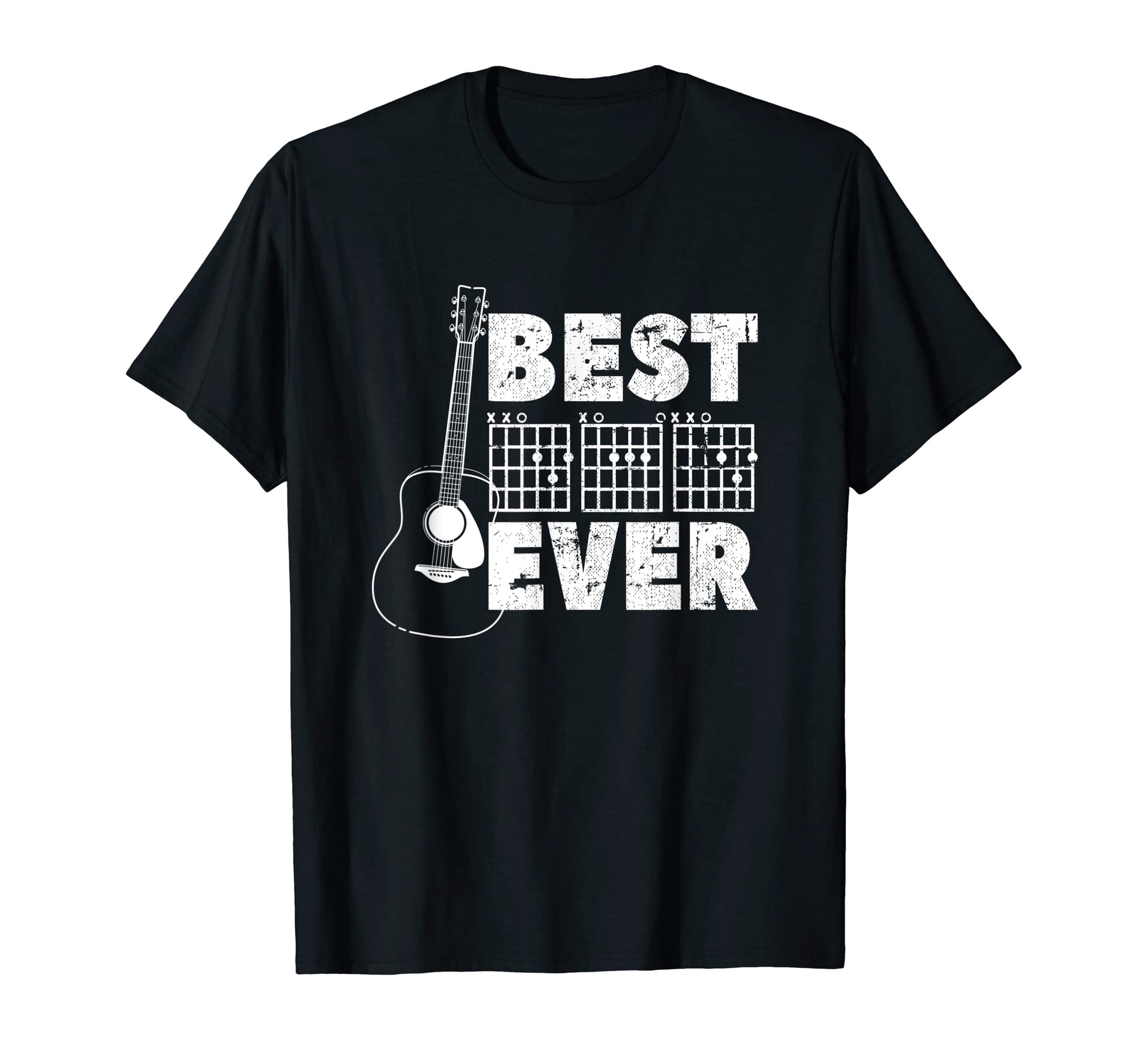 Mens Best Dad Ever Guitar Chord Dad T-Shirt - Minimalist Print Unisex - T-Shirt, Sweatshirt, Hoodie
