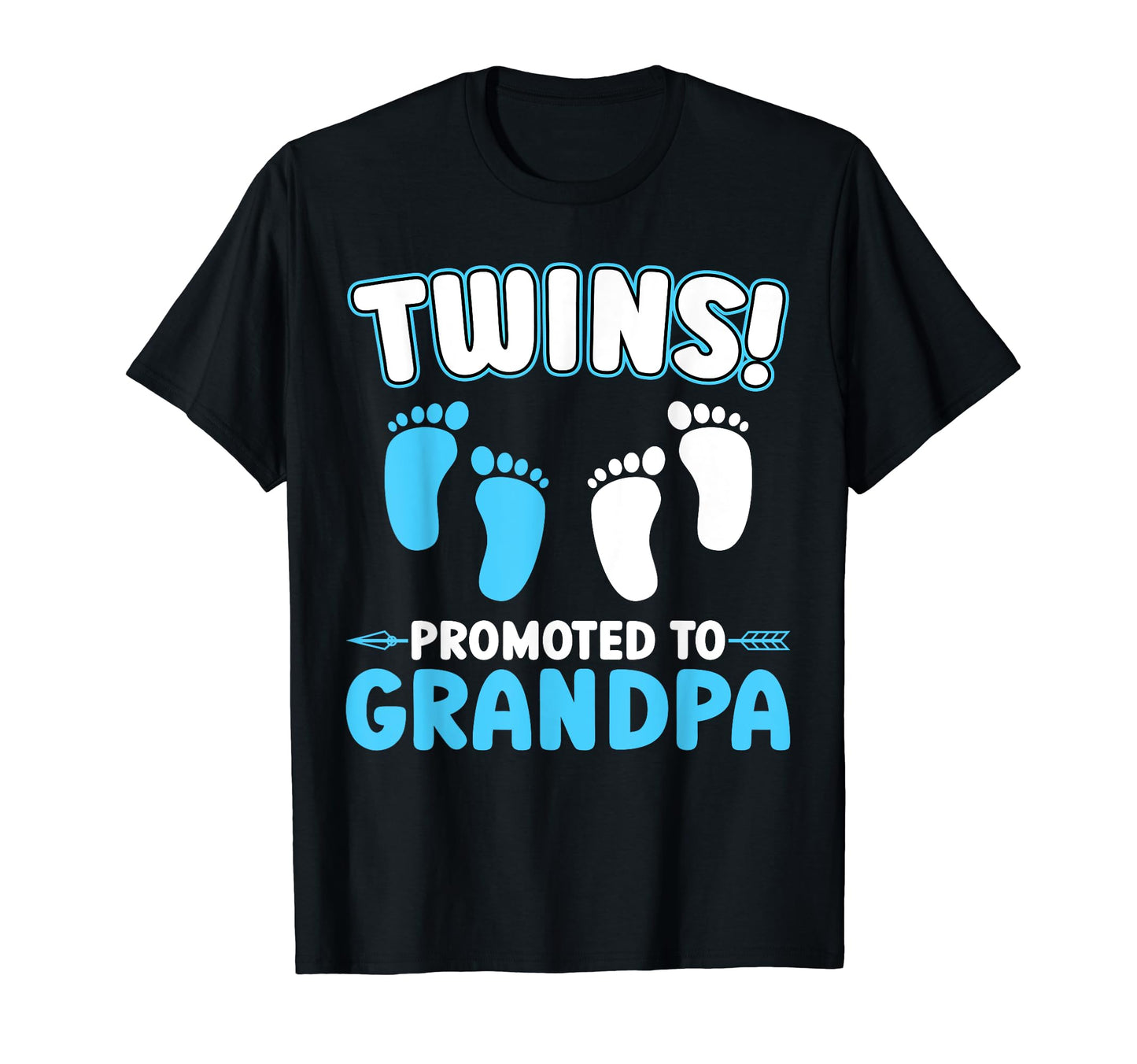 Twins Promoted To Grandpa Twin T-Shirt - Graphic Print for Adults - T-Shirt, Sweatshirt, Hoodie