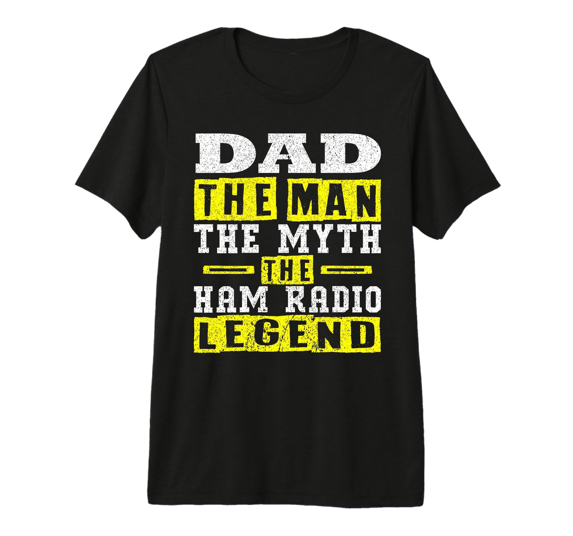 Dad Myth Ham Radio Legend Tri Blend T-Shirt - Trendy Graphic Men Women - T-Shirt, Sweatshirt, Hoodie