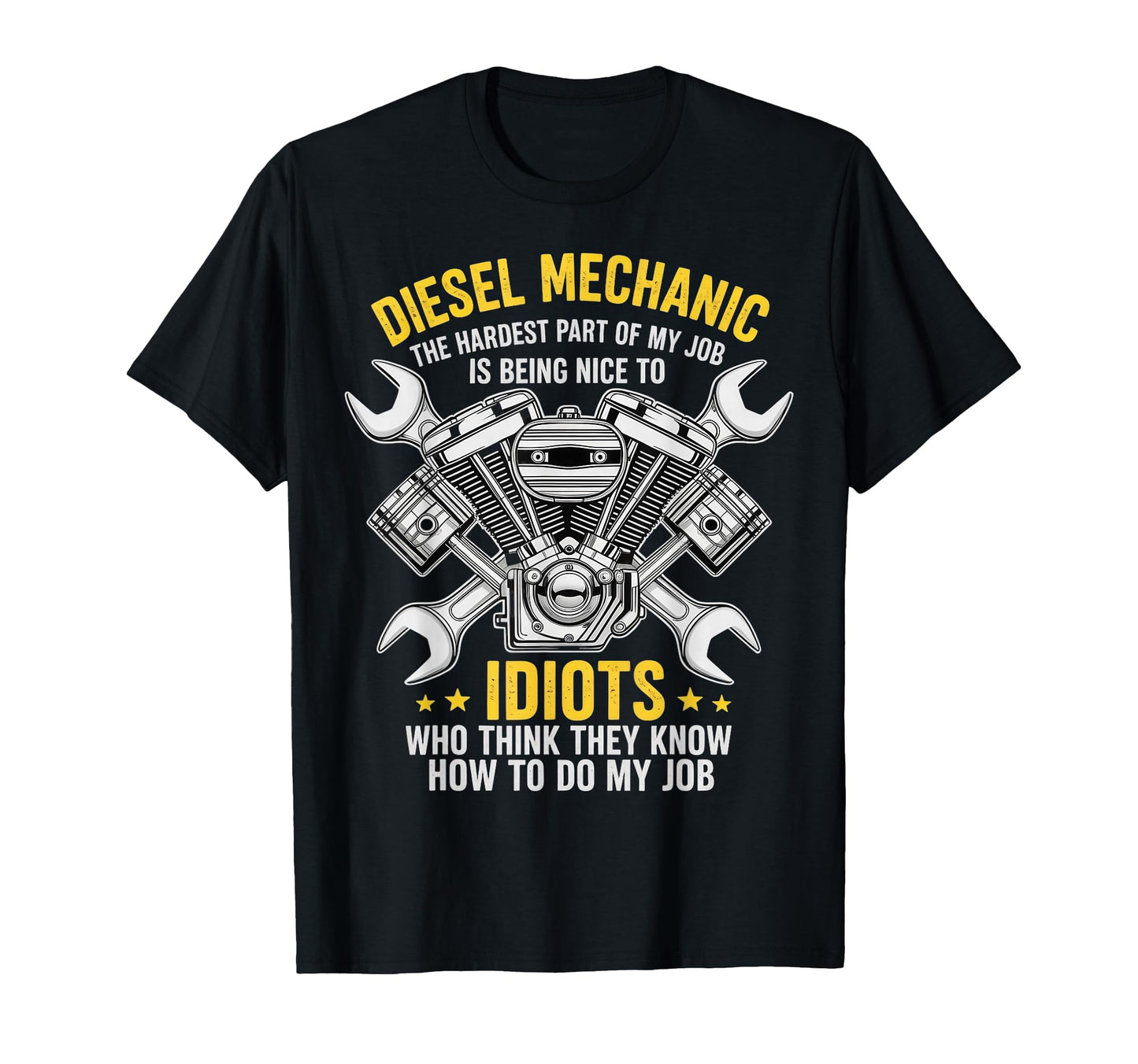 Diesel Mechanic Engineer Funny Car Mechanic T-Shirt - Graphic Print Unisex - T-Shirt, Sweatshirt, Hoodie