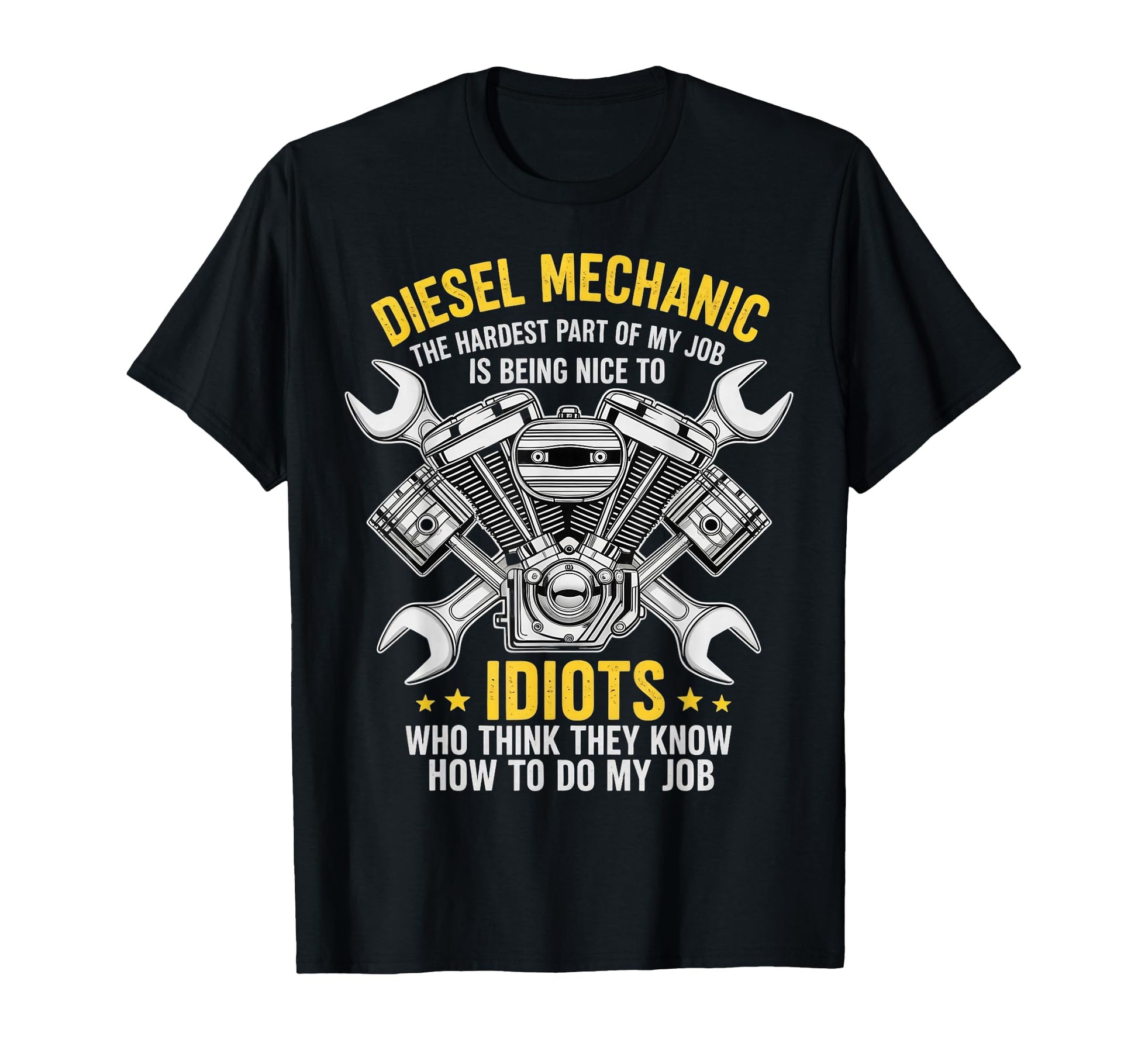 Diesel Mechanic Engineer Funny Car Mechanic T-Shirt - Graphic Print Unisex - T-Shirt, Sweatshirt, Hoodie