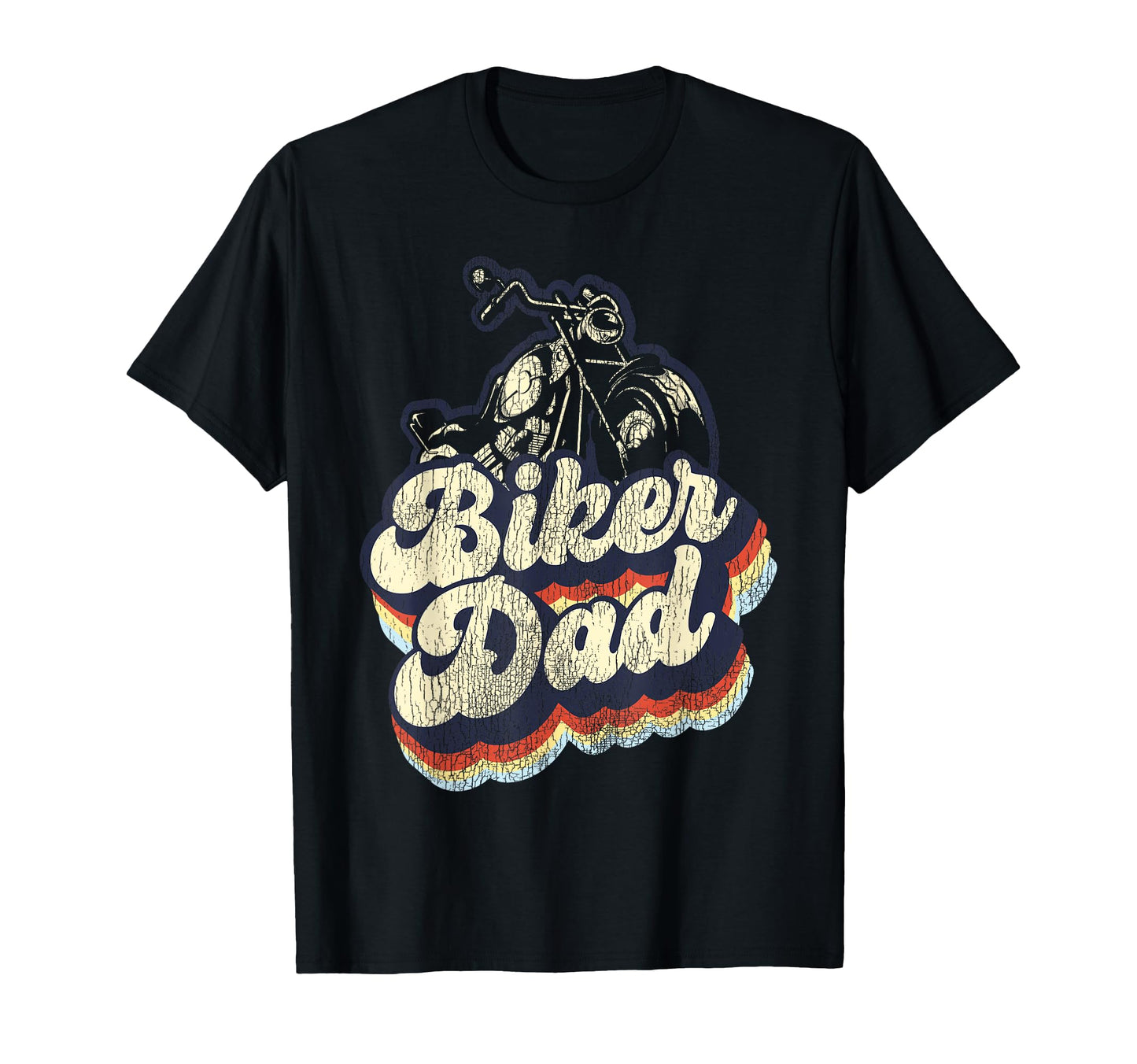 Motorcycle Biker Dad Biker Dad T-Shirt - Custom Art Print Men Women - T-Shirt, Sweatshirt, Hoodie