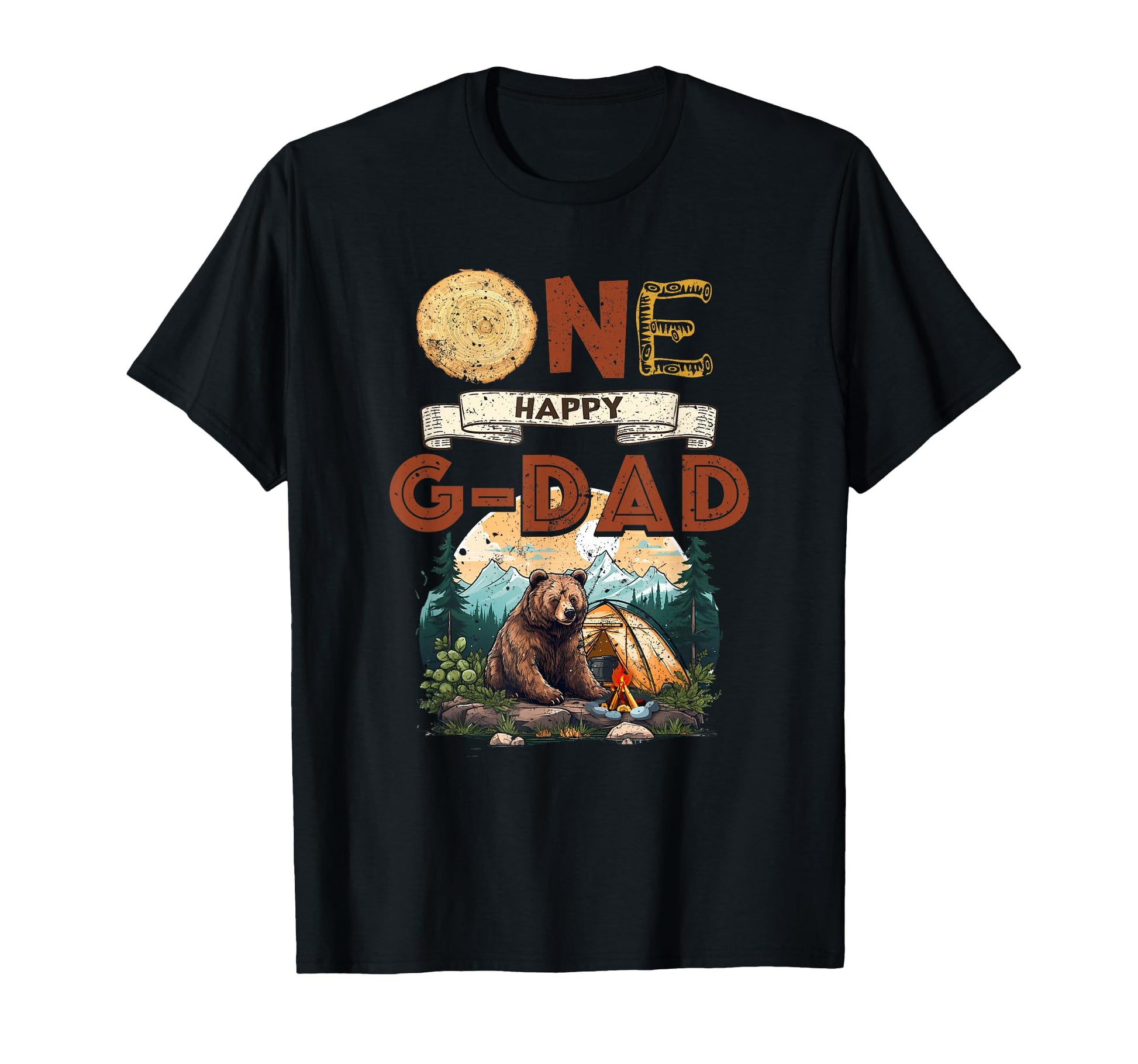 One Happy G Dad Camper 1St Birthday T-Shirt - Unique Graphic Men Women - T-Shirt, Sweatshirt, Hoodie