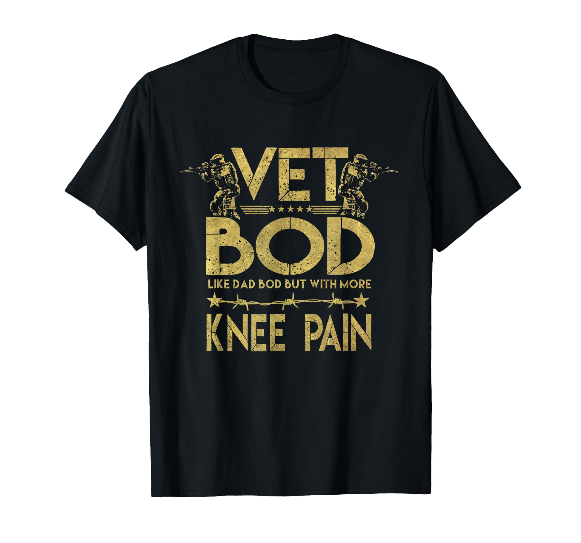 Vet Bod Like Dad Bod But More Knee Pain T-Shirt - Aesthetic Graphic Unisex - T-Shirt, Sweatshirt, Hoodie