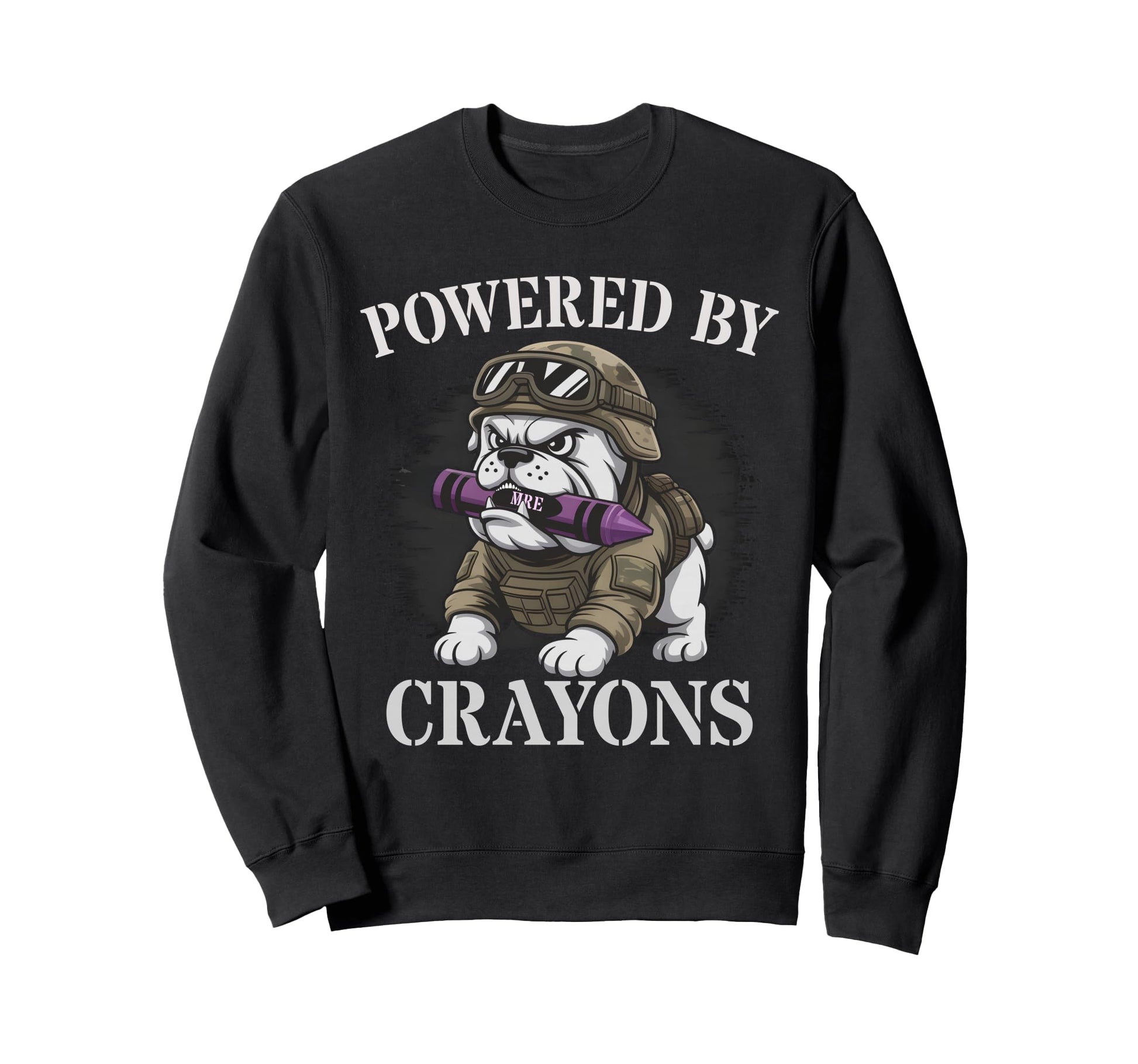 Funny Powered Crayons Family Sweatshirt - Trendy Graphic for Adults - T-Shirt, Sweatshirt, Hoodie