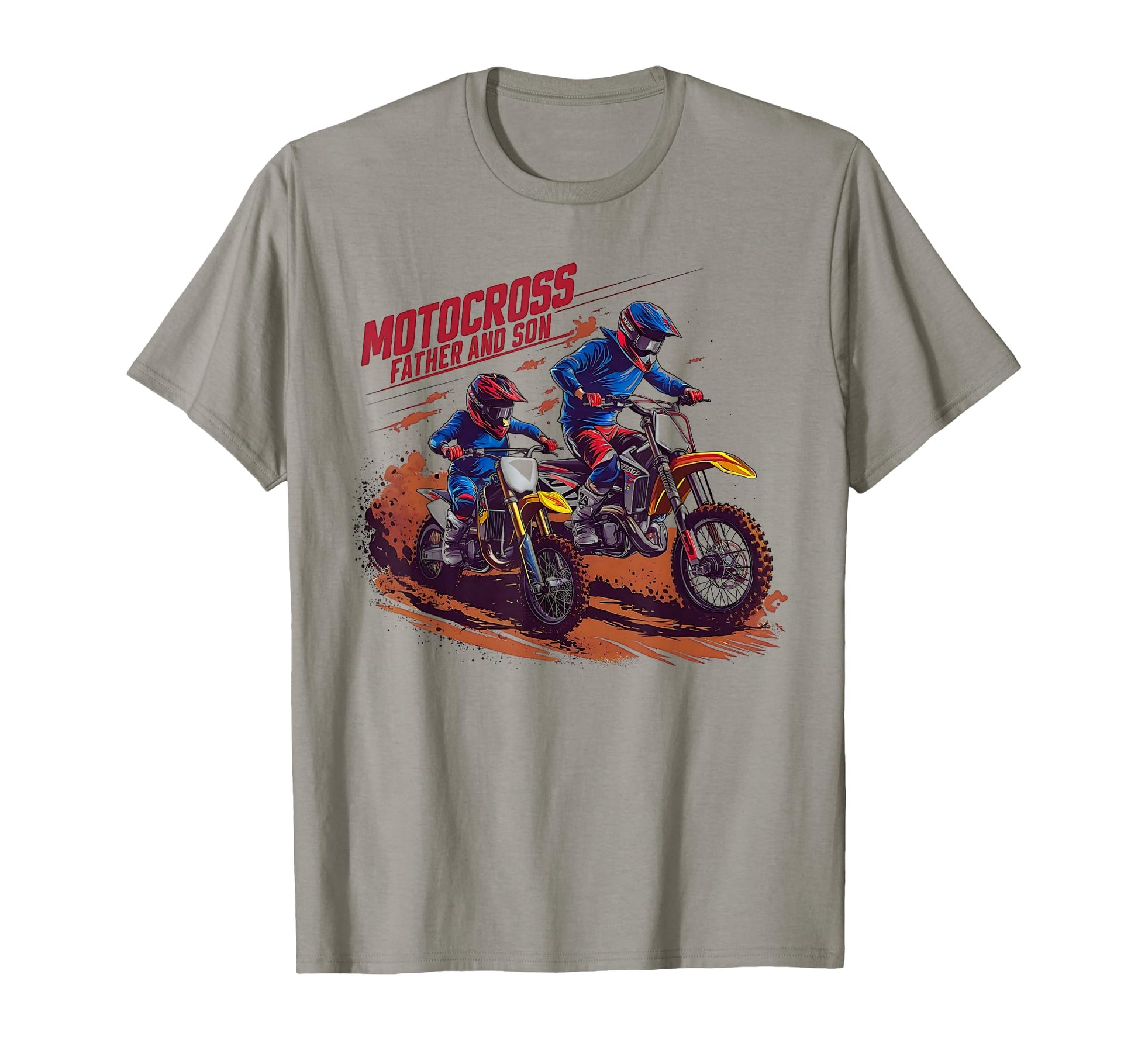 Motocross Father And Son Riding T-Shirt - Casual Everyday Wear Men Women - T-Shirt, Sweatshirt, Hoodie