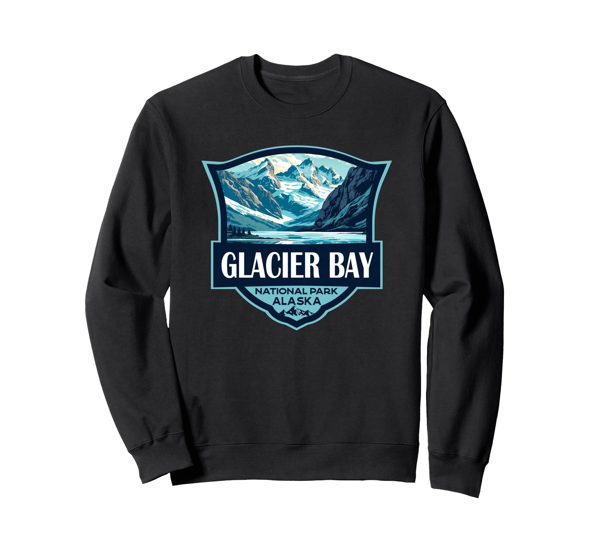 Glacier Bay National Park Sweatshirt - Minimalist Print Men Women - T-Shirt, Sweatshirt, Hoodie