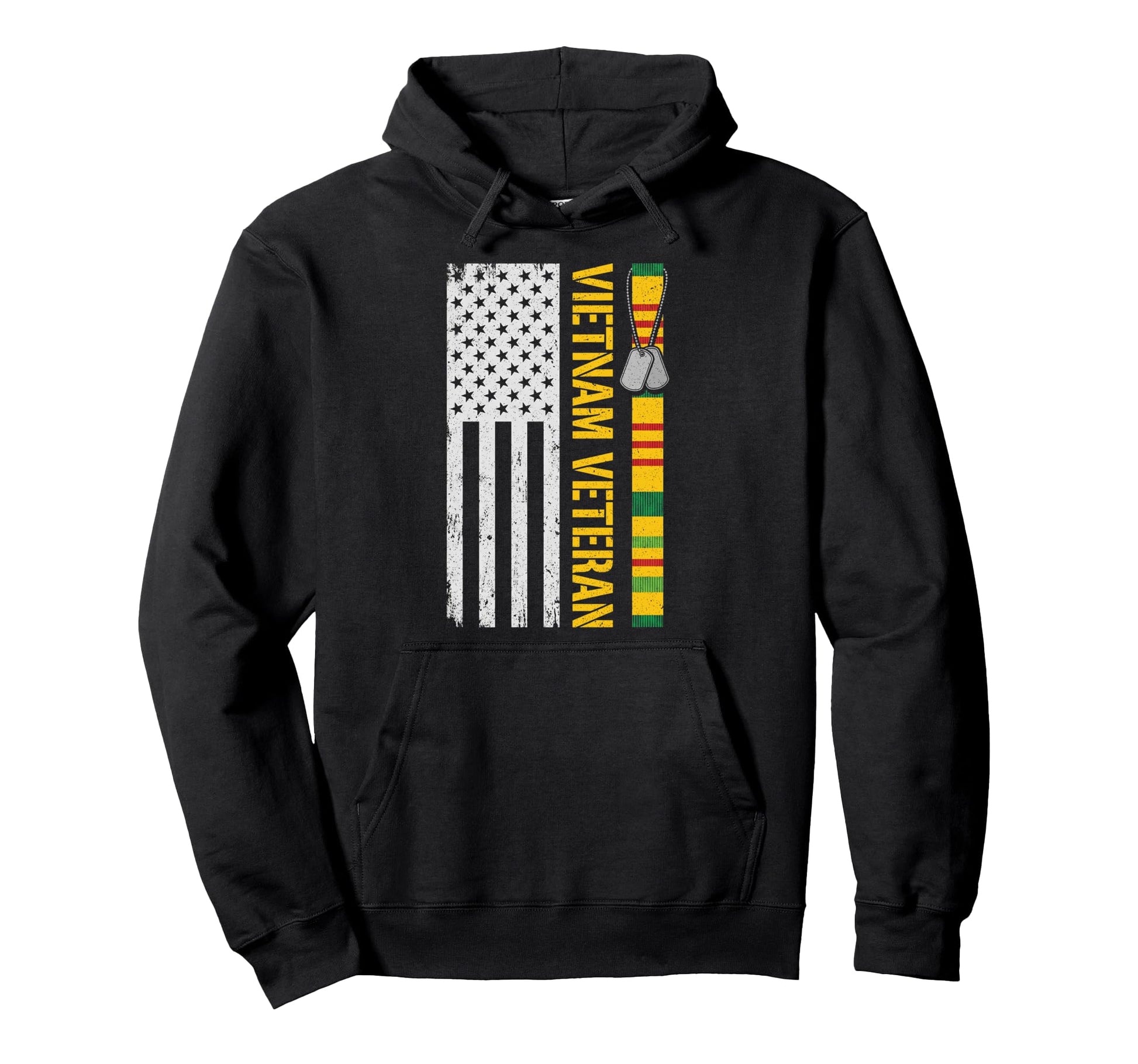 Vietnam Veteran Usa Flag Patriotic Hoodie - Streetwear Style for Adults - T-Shirt, Sweatshirt, Hoodie