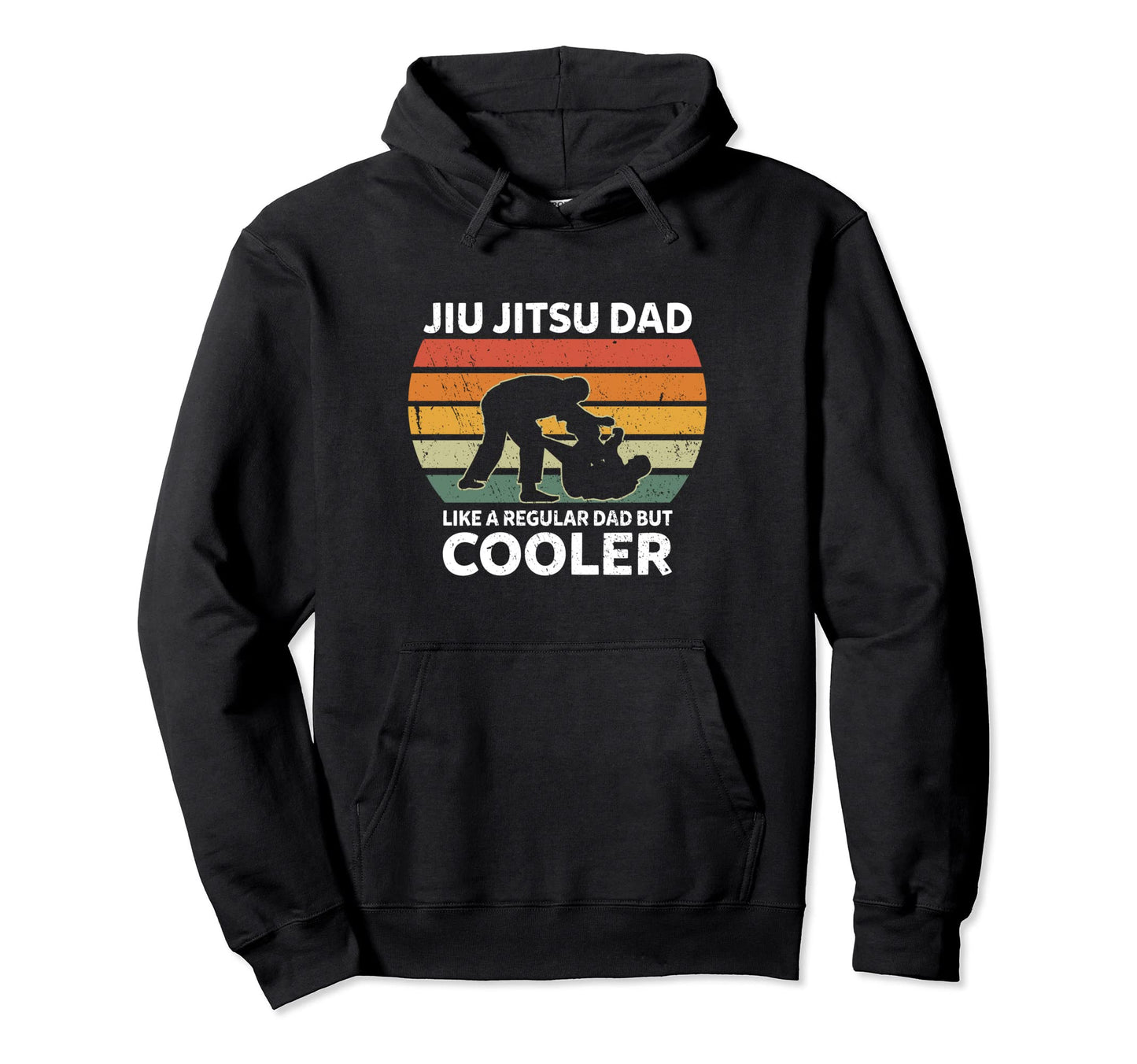 Jiu Jitsu Dad Like Regular Dad But Hoodie - Minimalist Print for Adults - T-Shirt, Sweatshirt, Hoodie