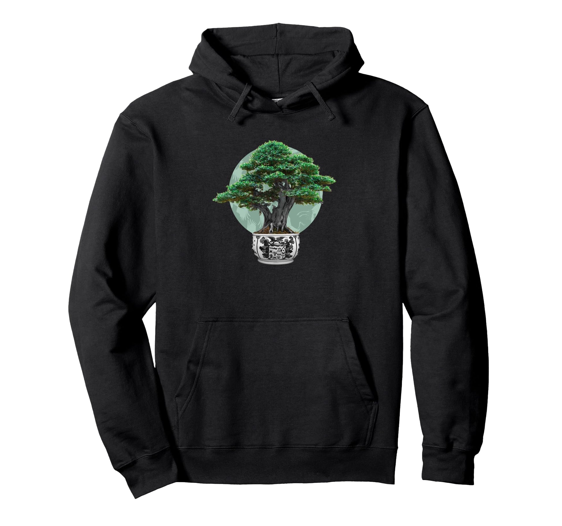 Minimalist Bonsai Tree Art Hoodie - Aesthetic Graphic Men Women - T-Shirt, Sweatshirt, Hoodie