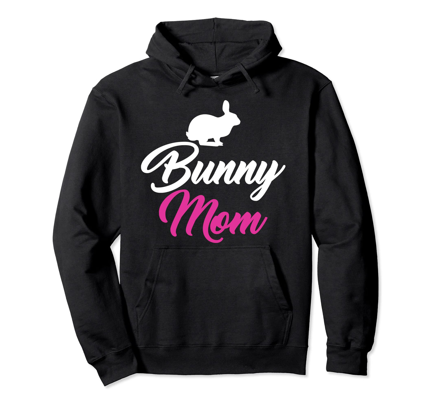 Bunny Mom Funny Bunny Mommy Hoodie - Minimalist Print for Adults - T-Shirt, Sweatshirt, Hoodie