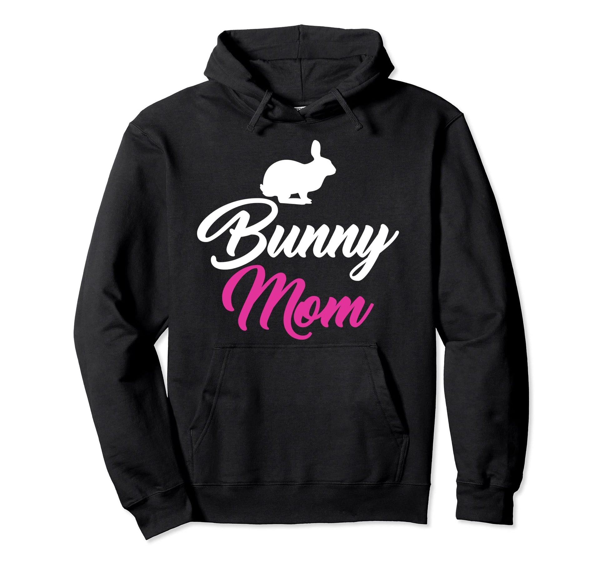 Bunny Mom Funny Bunny Mommy Hoodie - Minimalist Print for Adults - T-Shirt, Sweatshirt, Hoodie