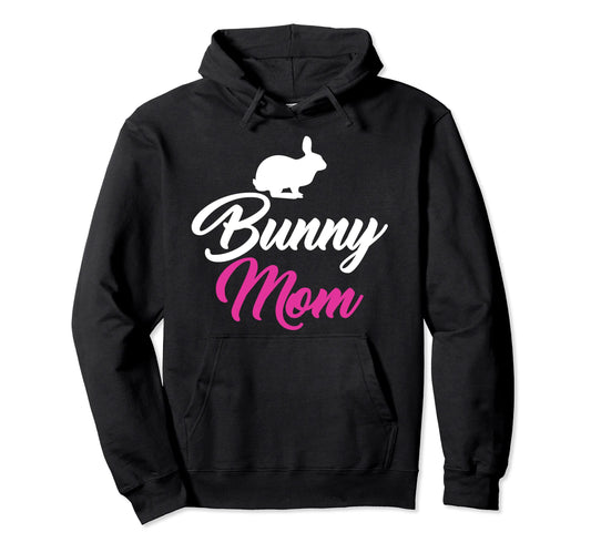 Bunny Mom Funny Bunny Mommy Hoodie - Minimalist Print for Adults - T-Shirt, Sweatshirt, Hoodie