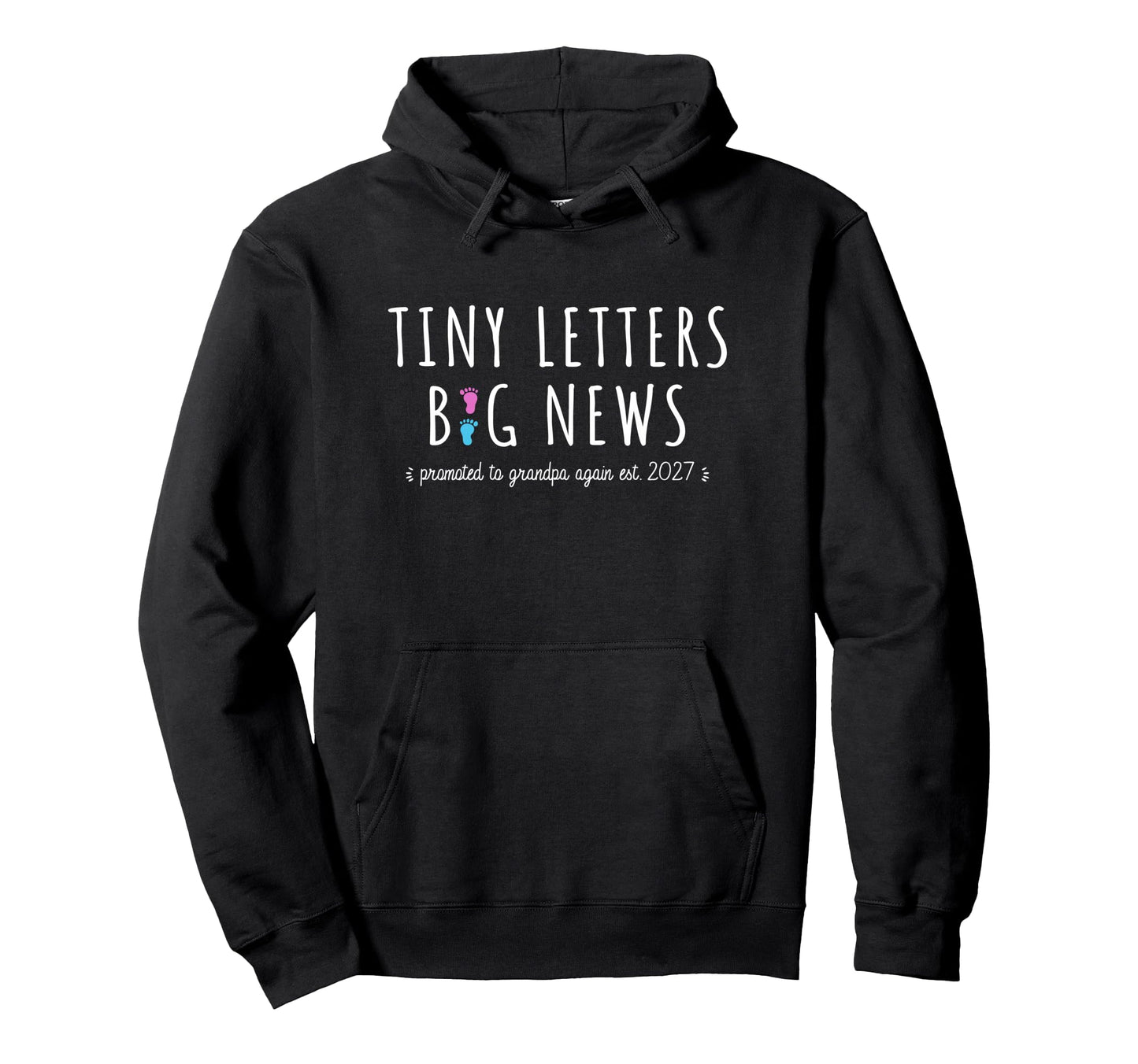 2Nd Time Grandpa Announcement Promoted To Hoodie - Graphic Print Unisex - T-Shirt, Sweatshirt, Hoodie