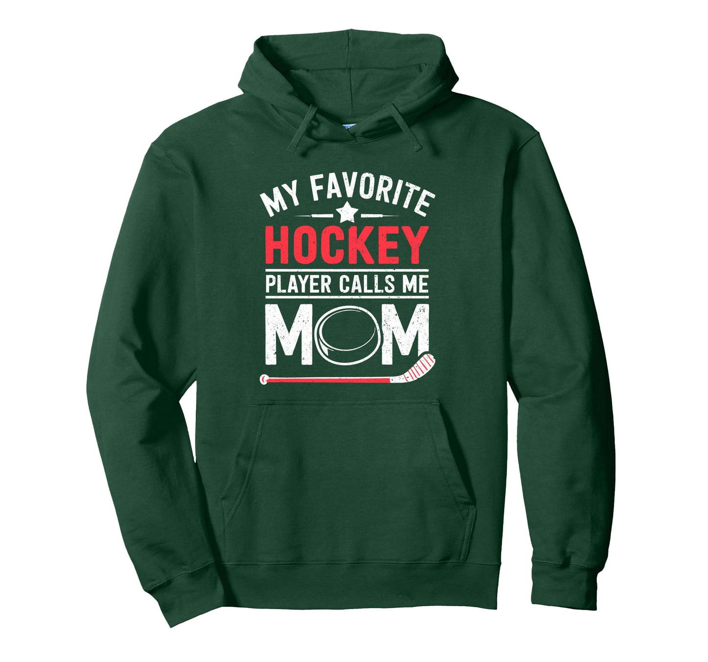My Favorite Hockey Player Calls Me Mom Hoodie - Custom Art Print Men Women - T-Shirt, Sweatshirt, Hoodie