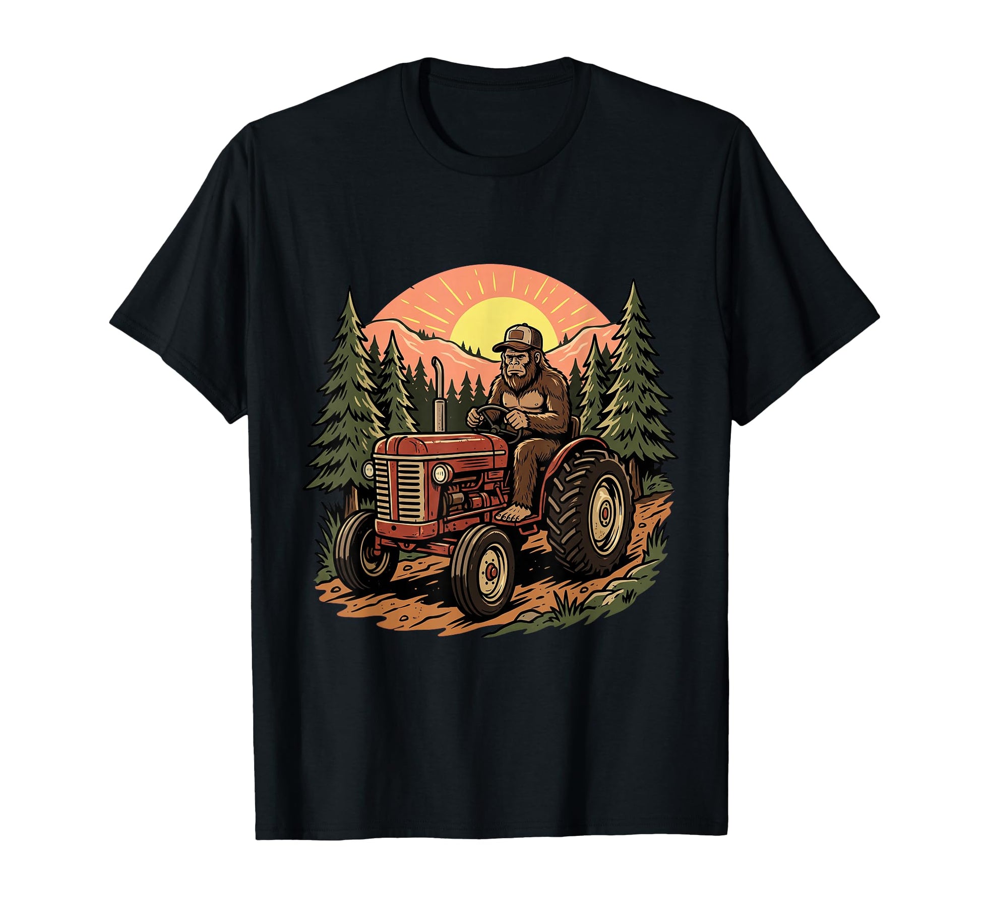 Funny Farmer Outfit Sasquatch T-Shirt - Aesthetic Graphic for Adults - T-Shirt, Sweatshirt, Hoodie