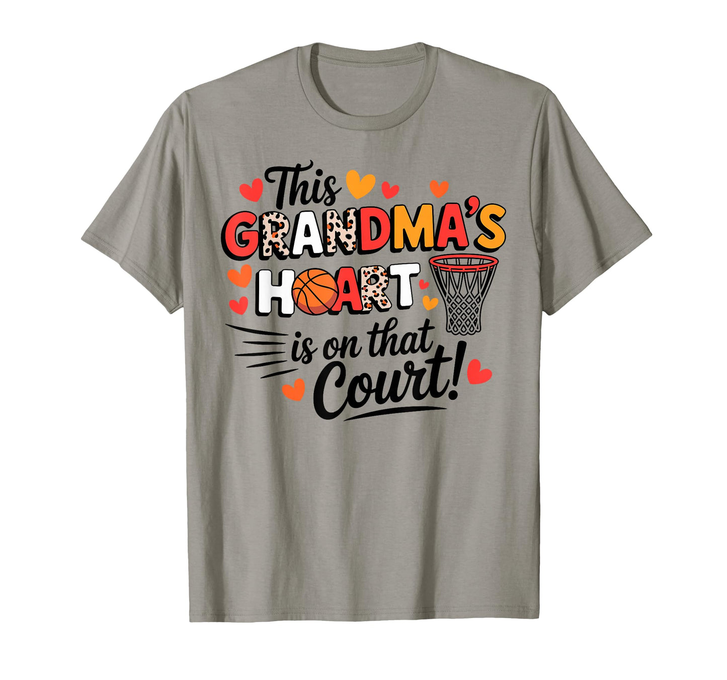 This Grandmas Heart Is That Court T-Shirt - Casual Everyday Wear Men Women - T-Shirt, Sweatshirt, Hoodie