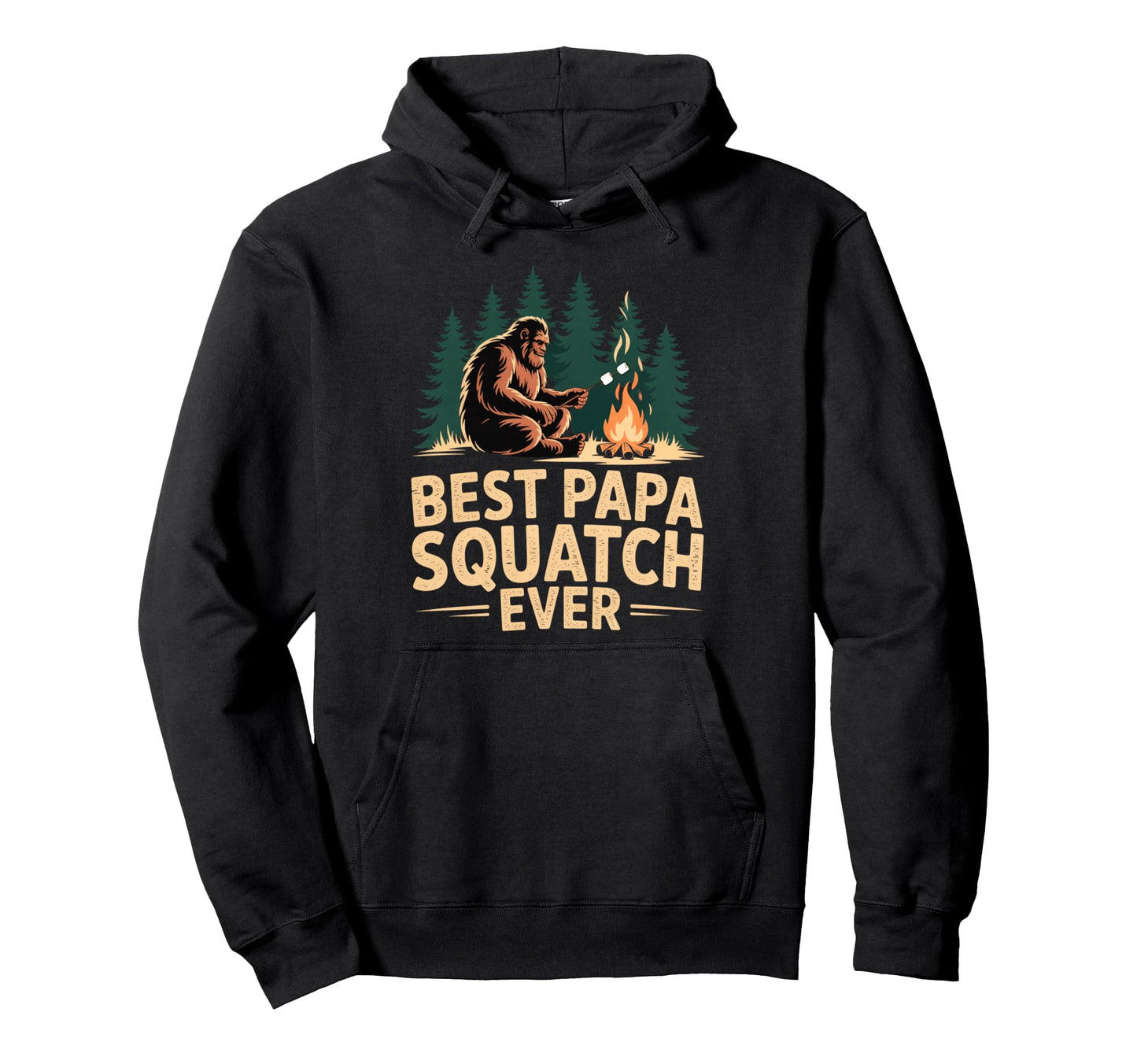 Bigfoot Dad Camper Squad Best Papa Squatch Hoodie - Unique Graphic Unisex - T-Shirt, Sweatshirt, Hoodie