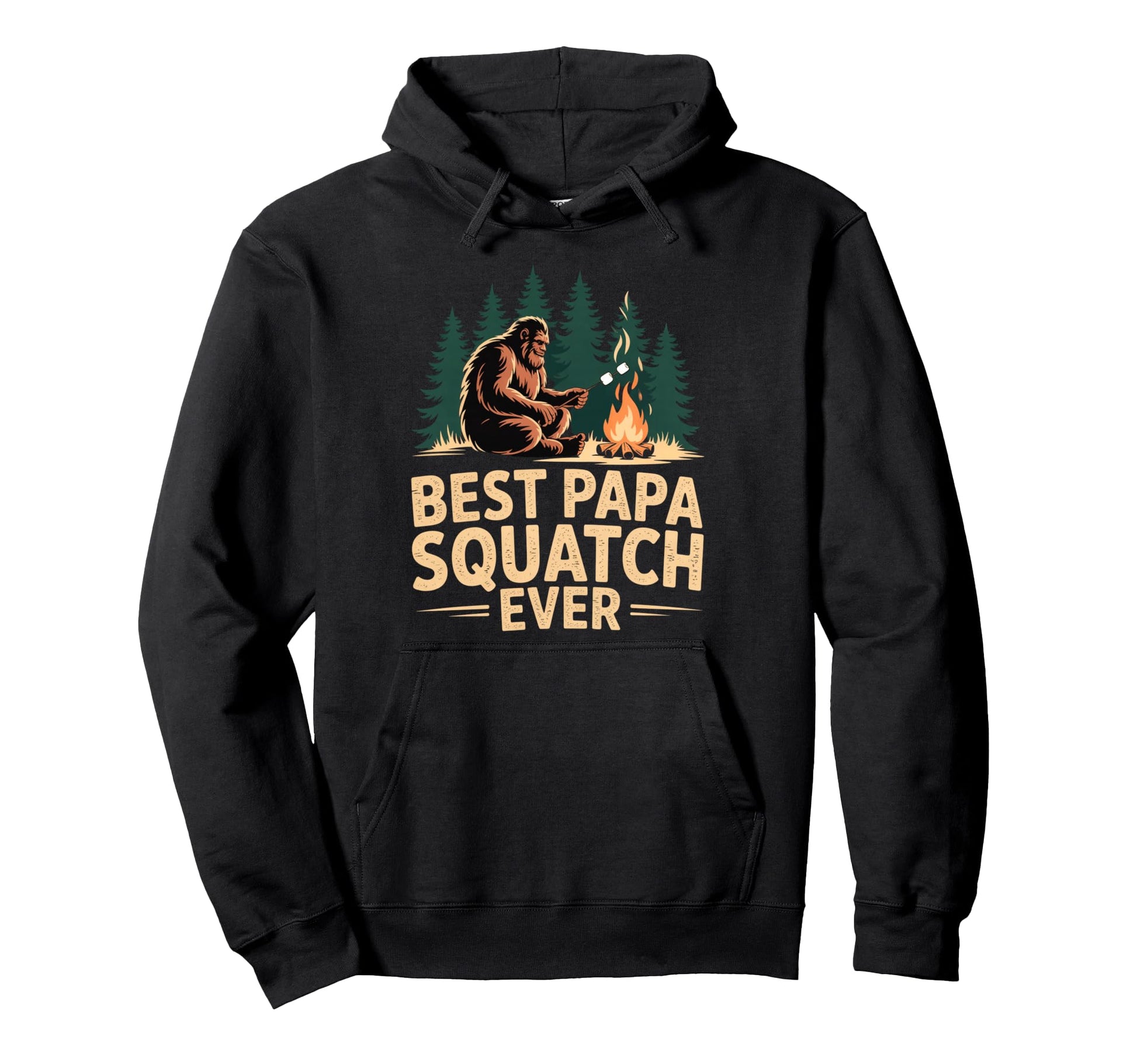 Bigfoot Dad Camper Squad Best Papa Squatch Hoodie - Unique Graphic Unisex - T-Shirt, Sweatshirt, Hoodie