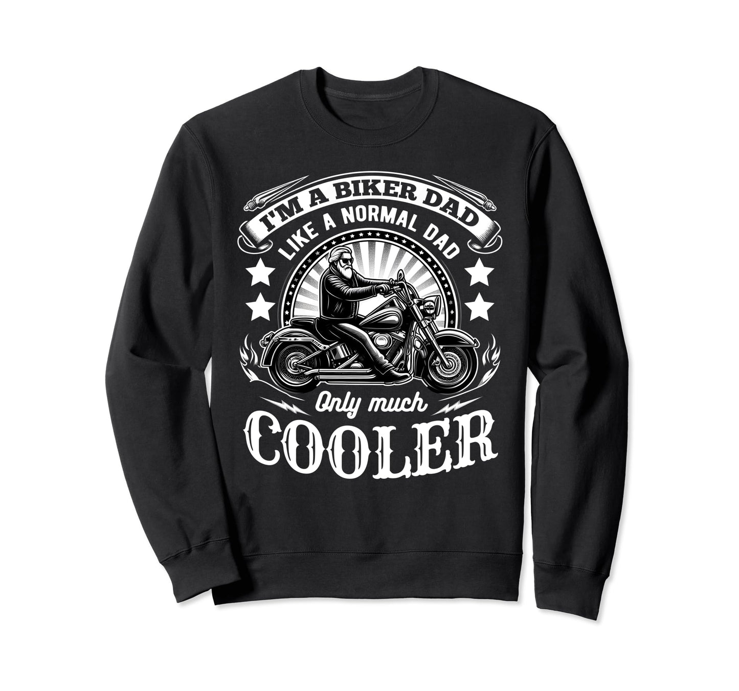 Im Biker Dad Funny Motorcycle Rider Sweatshirt - Aesthetic Graphic Unisex - T-Shirt, Sweatshirt, Hoodie