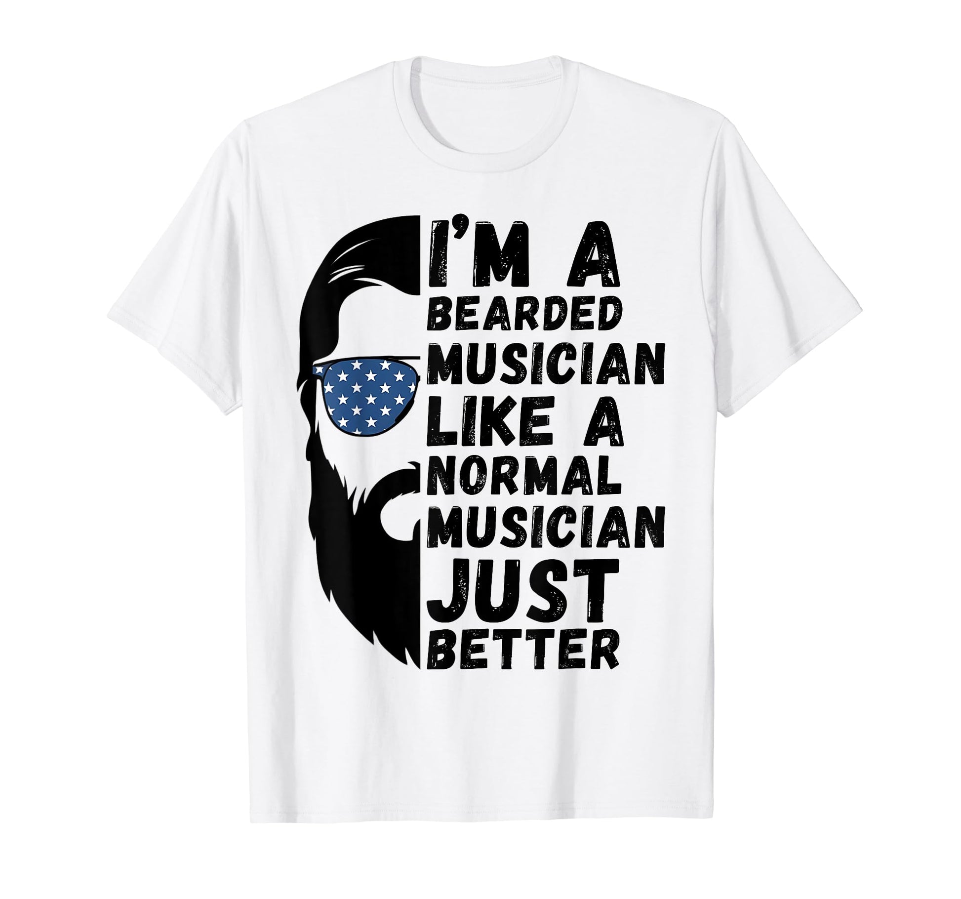 Funny Bearded Musician Husband Dad T-Shirt - Aesthetic Graphic Men Women - T-Shirt, Sweatshirt, Hoodie