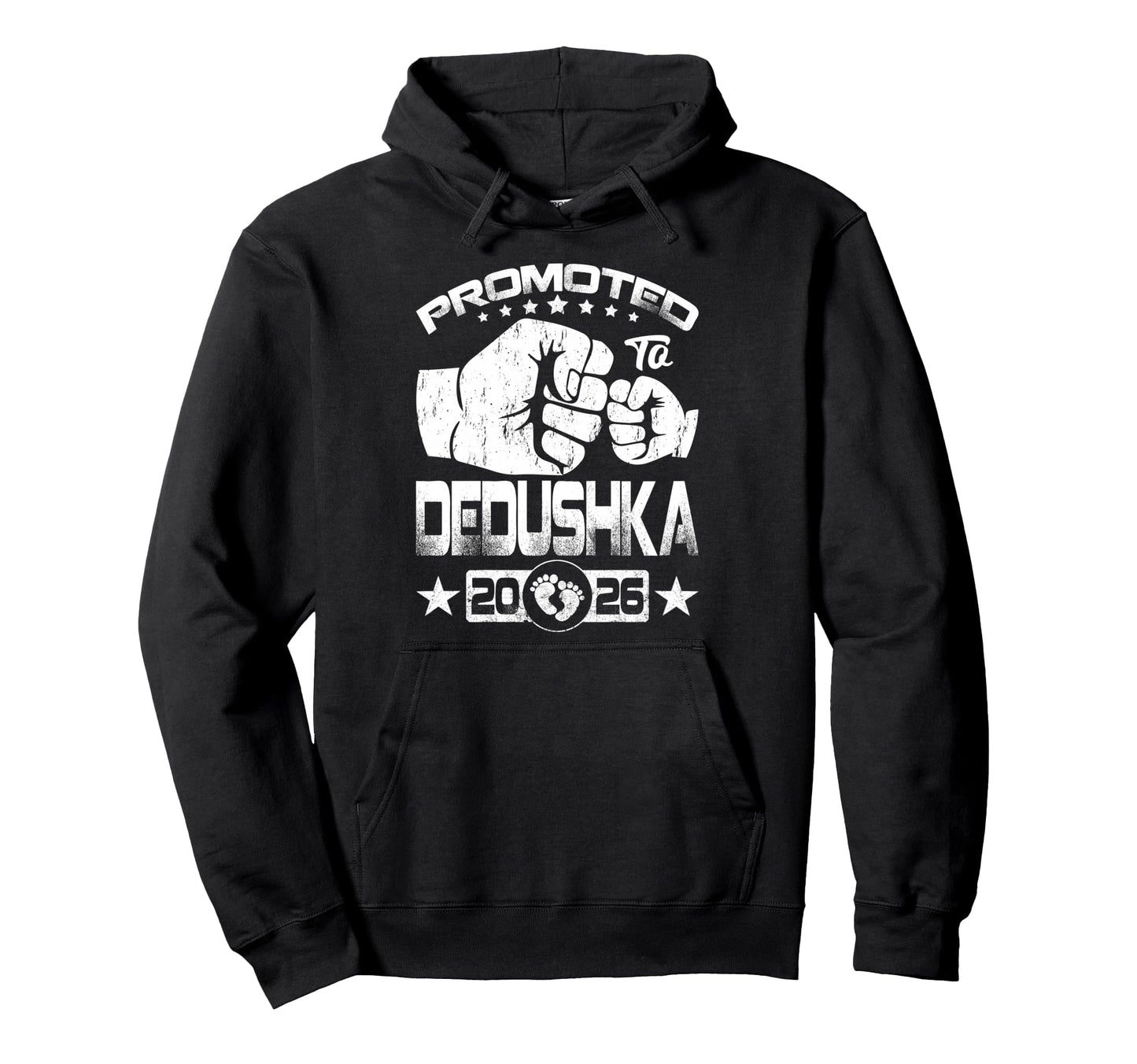 Promoted To Dedushka Est 2026 Russian Hoodie - Trendy Graphic Unisex - T-Shirt, Sweatshirt, Hoodie