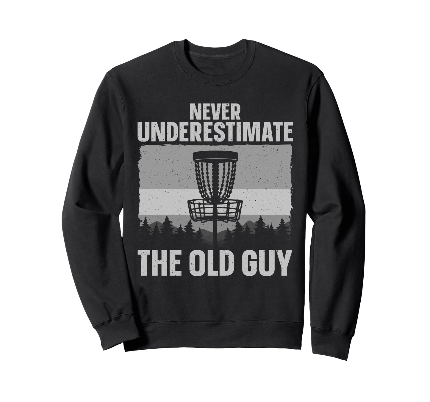 Disc Golf Art Grandpa Dad Disc Sweatshirt - Aesthetic Graphic Men Women - T-Shirt, Sweatshirt, Hoodie