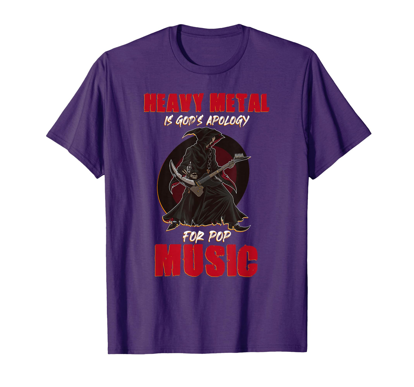 Heavy Metal Is Gods Apology Pop Music T-Shirt - Streetwear Style Men Women - T-Shirt, Sweatshirt, Hoodie