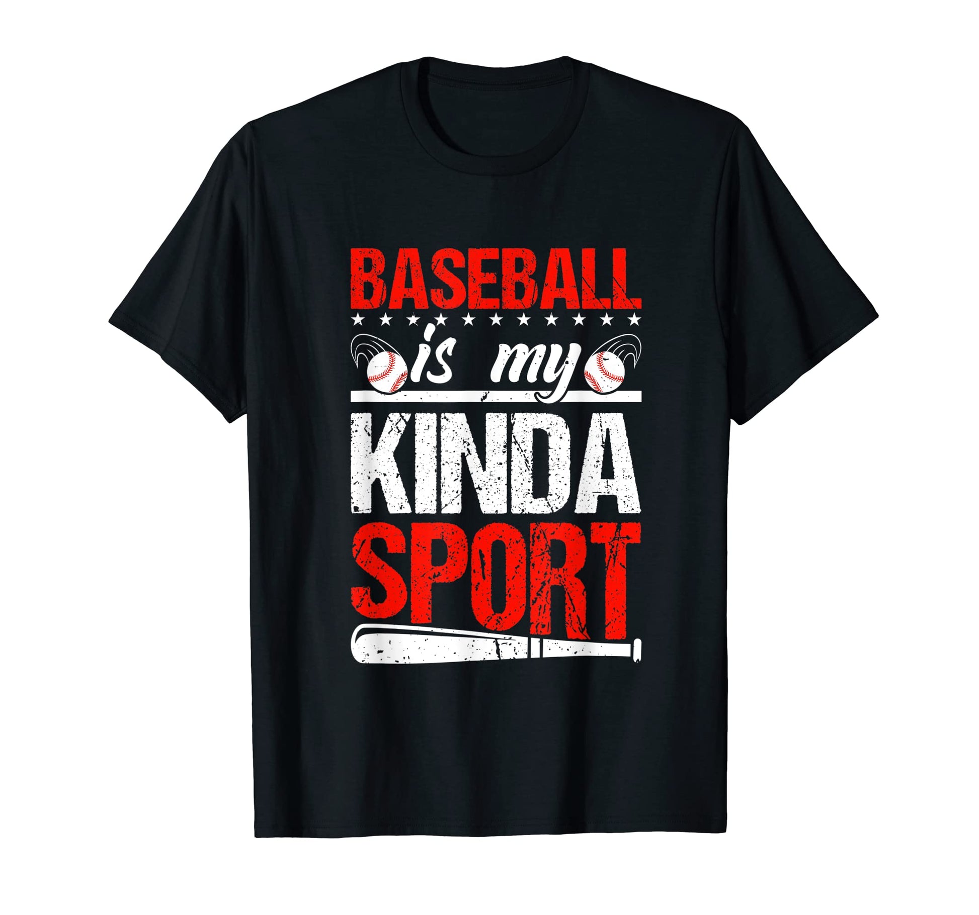 Baseball Is My Kinda Sport Baseball T-Shirt - Custom Art Print for Adults - T-Shirt, Sweatshirt, Hoodie
