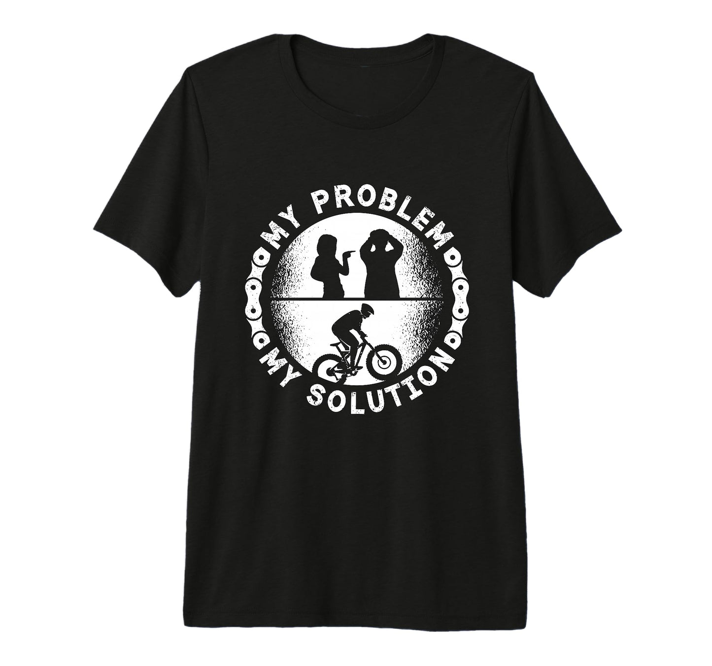 My Problem My Solution Pictogram Dad Mom T-Shirt - Graphic Print Unisex - T-Shirt, Sweatshirt, Hoodie