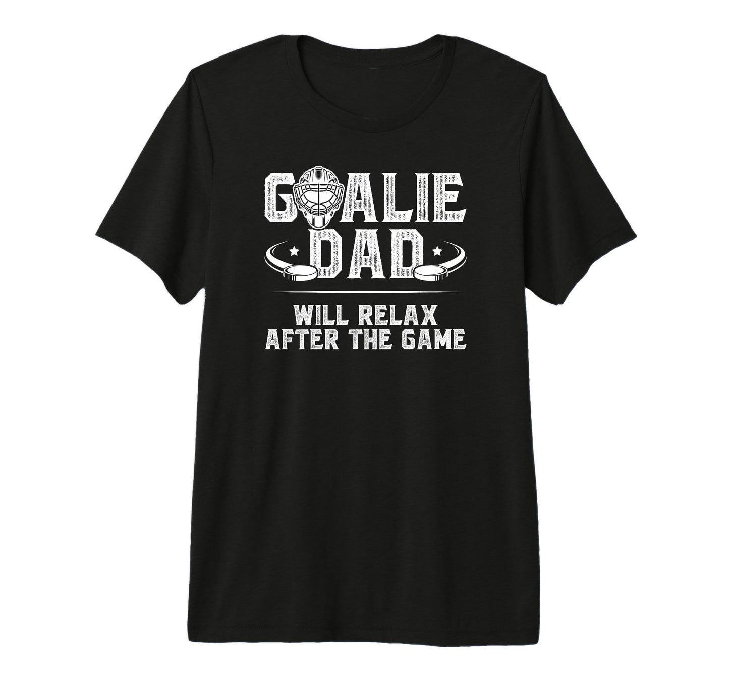 Mens Funny Hockey Goalie Dad Ice T-Shirt - Aesthetic Graphic Men Women - T-Shirt, Sweatshirt, Hoodie