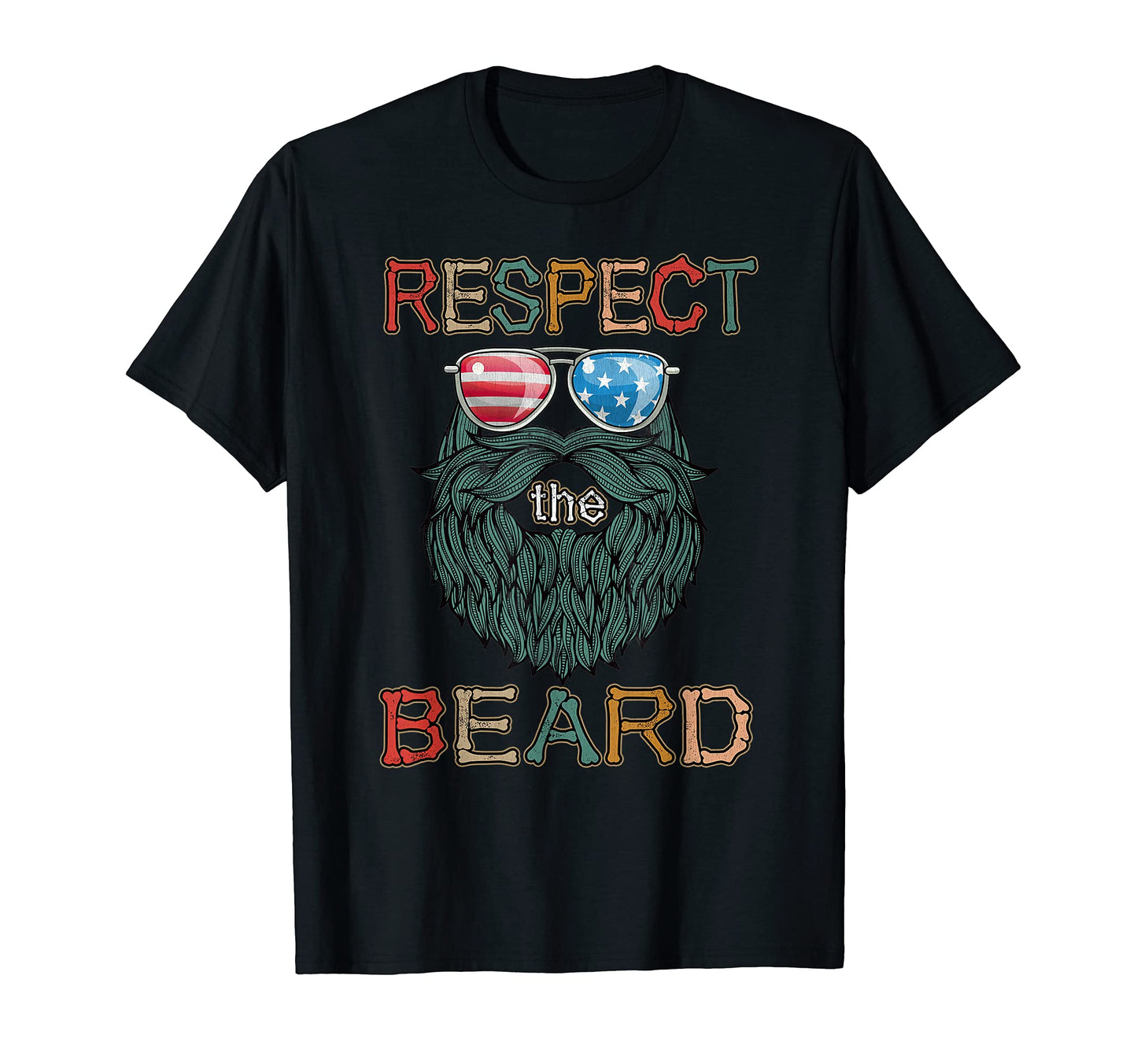 Mens 4Th July Beard Respect Beard Rad T-Shirt - Aesthetic Graphic Unisex - T-Shirt, Sweatshirt, Hoodie