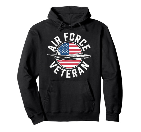 Air Force Veteran Us American Hoodie - Casual Everyday Wear for Adults - T-Shirt, Sweatshirt, Hoodie