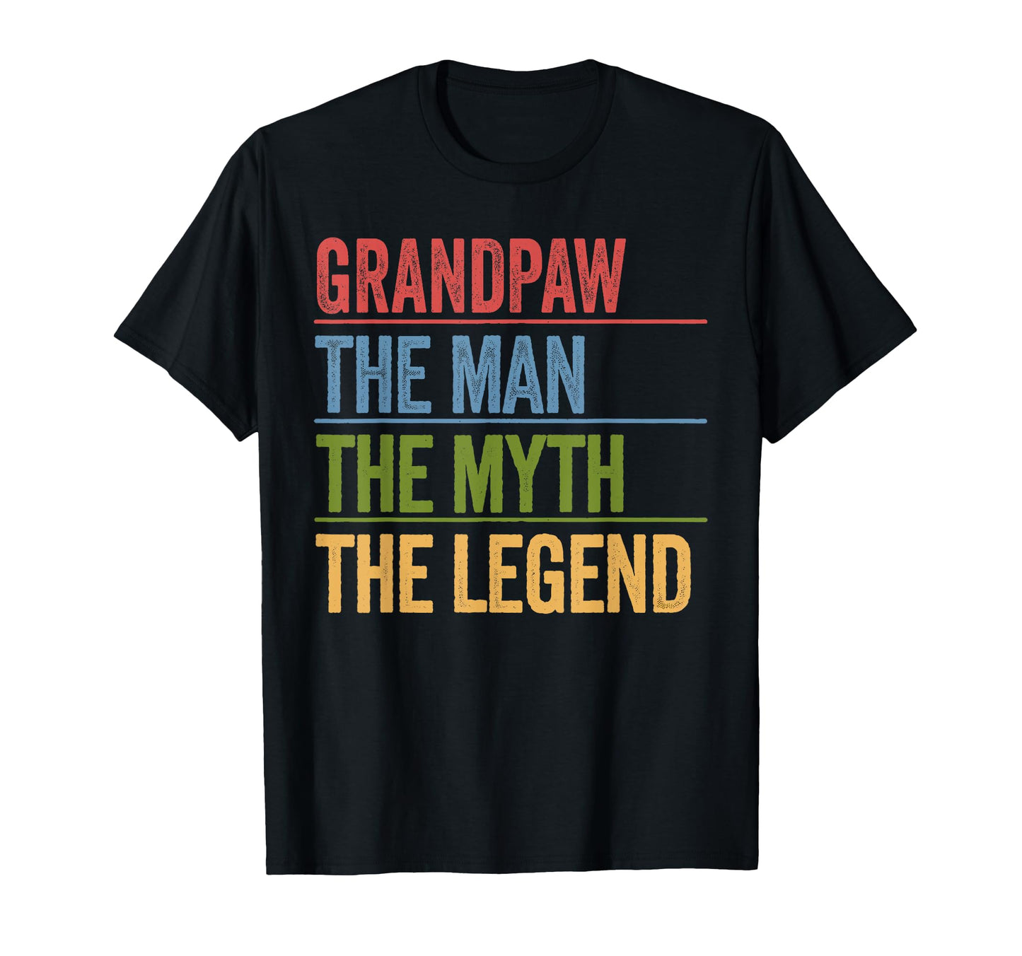 Grandpaw Myth Legend Fathers Day T-Shirt - Aesthetic Graphic for Adults - T-Shirt, Sweatshirt, Hoodie