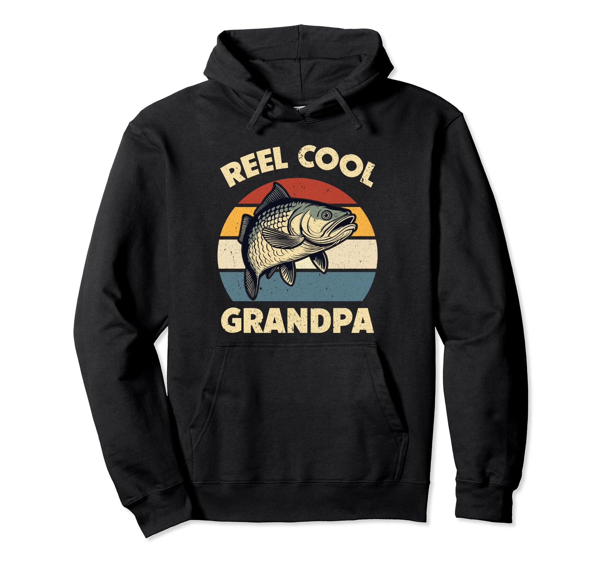 Fathers Day Fishing Reel Grandpa Hoodie - Aesthetic Graphic Men Women - T-Shirt, Sweatshirt, Hoodie