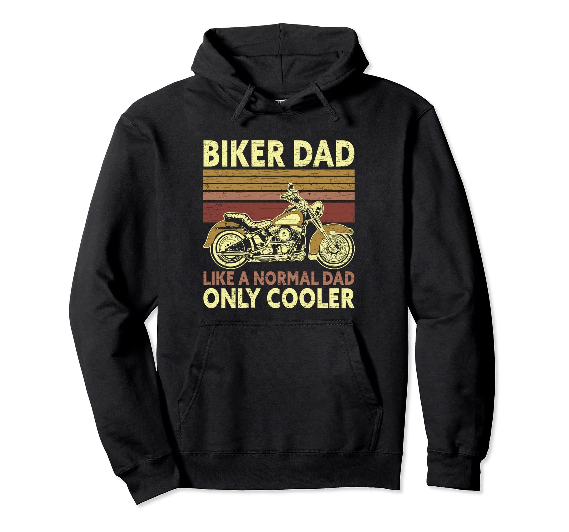Motorcycle Dad Biker Motorcyclist Hoodie - Novelty Apparel Unisex - T-Shirt, Sweatshirt, Hoodie