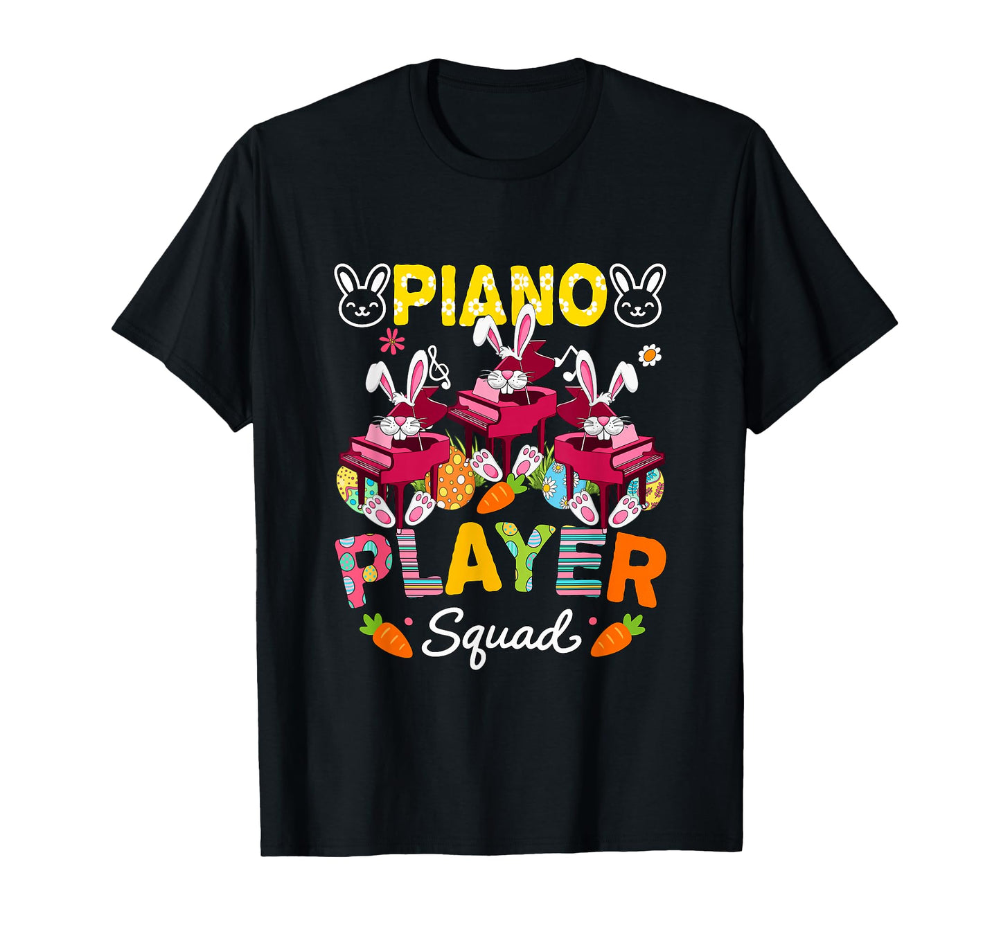 Pianos Player Squad Easter Bunny T-Shirt - Novelty Apparel Men Women - T-Shirt, Sweatshirt, Hoodie