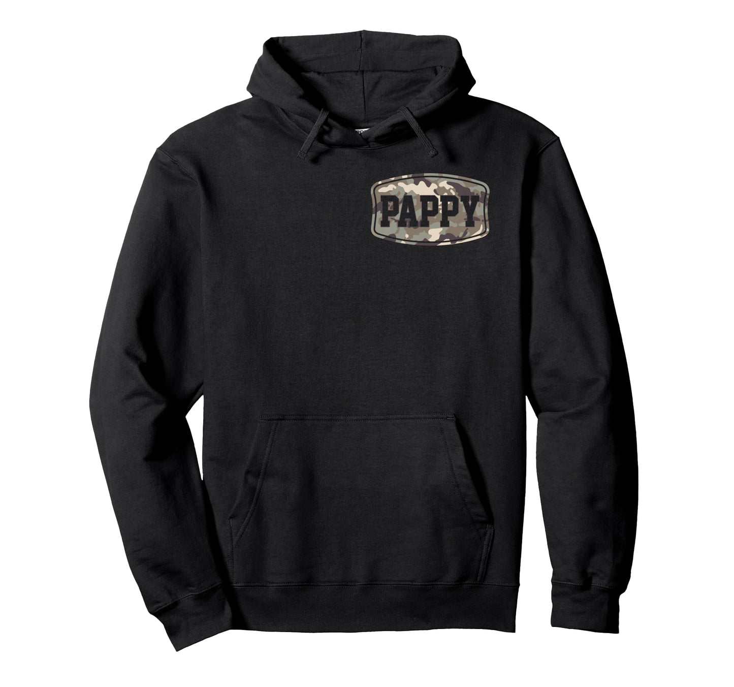 Old School Camo Pappy Pocket Hoodie - Fun Novelty Design Men Women - T-Shirt, Sweatshirt, Hoodie