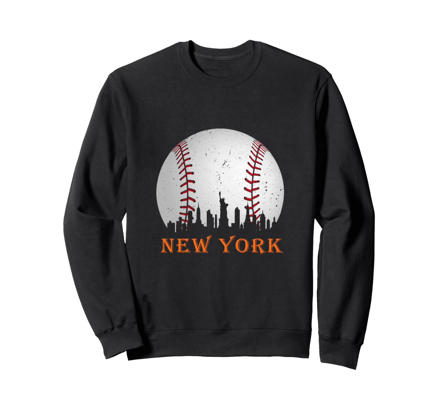 New York Ny Skyline Baseball Met Gameday Sweatshirt - Graphic Print Unisex - T-Shirt, Sweatshirt, Hoodie